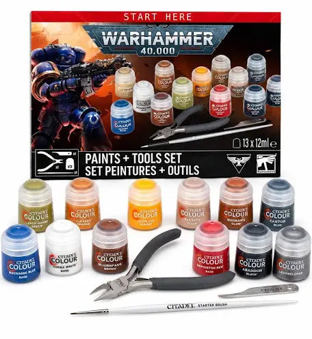 Warhammer 40,000 Paints + Tools Set