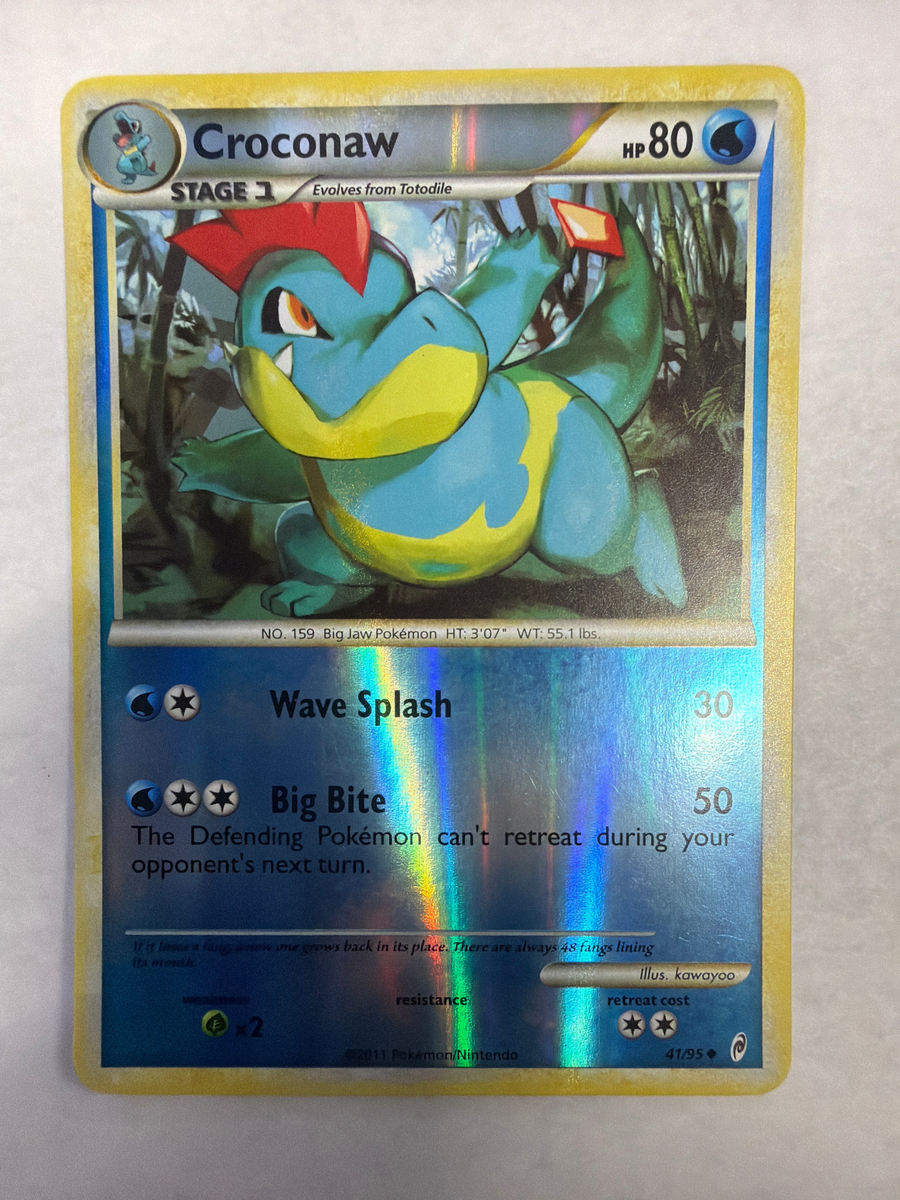 Pokémon TCG - Call of Legends Croconaw 4/195 Reverse Holo NM