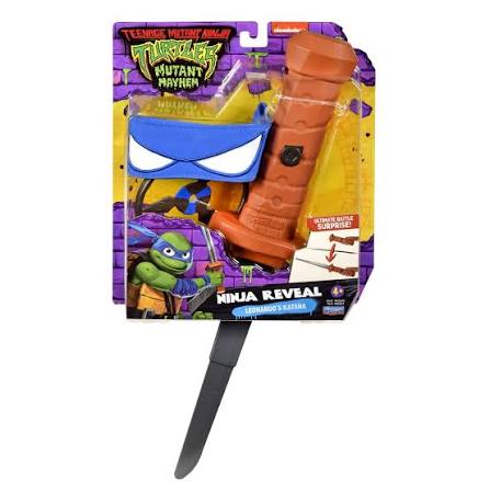 Playmates Toys Teenage Mutant Ninja Turtles Mutant Mayhem Ninja Reveal Leonardo’s Katana