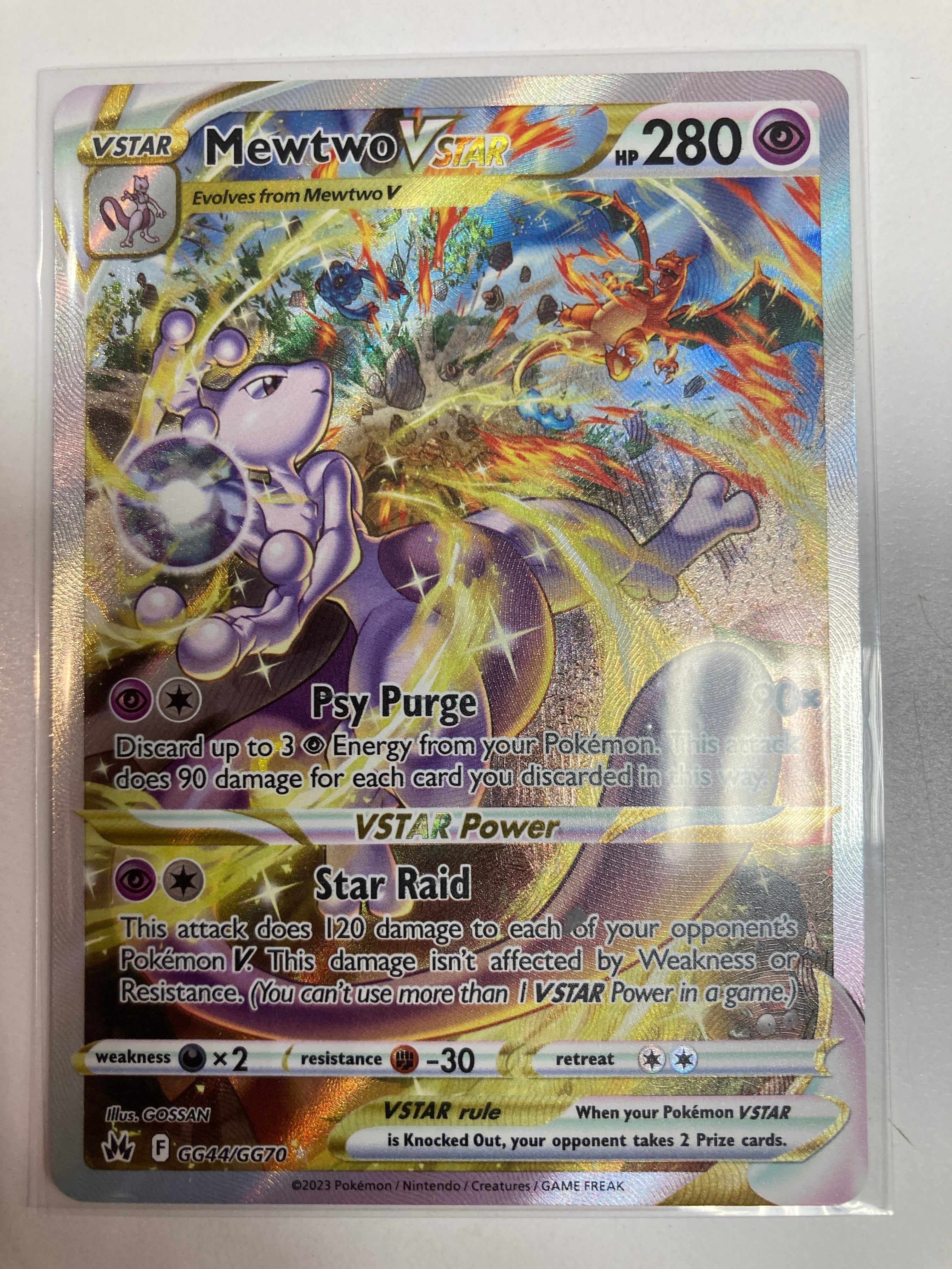 Pokemon TCG Mewtwo VStar GG44/GG70 Crown Zenith Galarian Gallery NM True Believers Gaming and Collectibles Pokemon TCG Mewtwo VStar GG44/GG70 Crown Zenith Galarian Gallery NM True Believers Gaming and Collectibles
