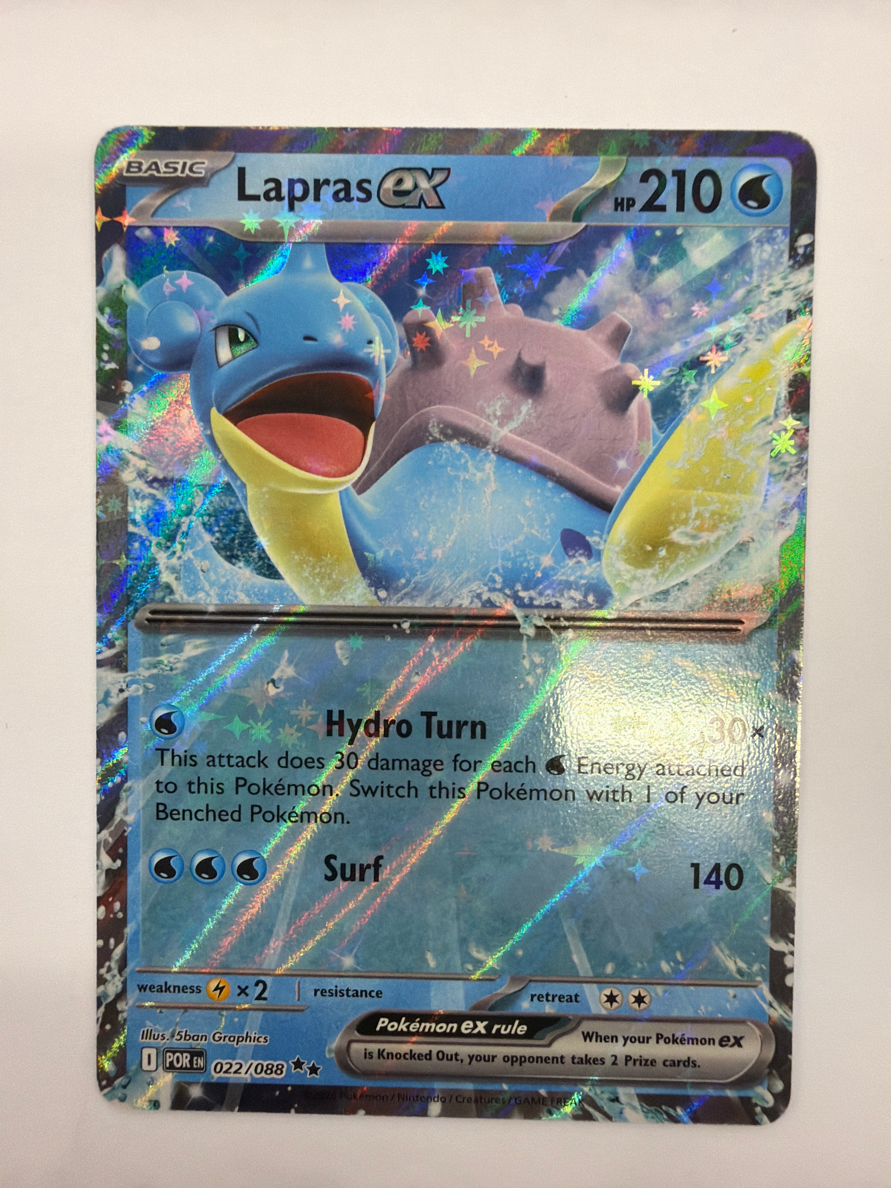 Pokémon TCG - Perfect Order Lapras ex 022/088 NM