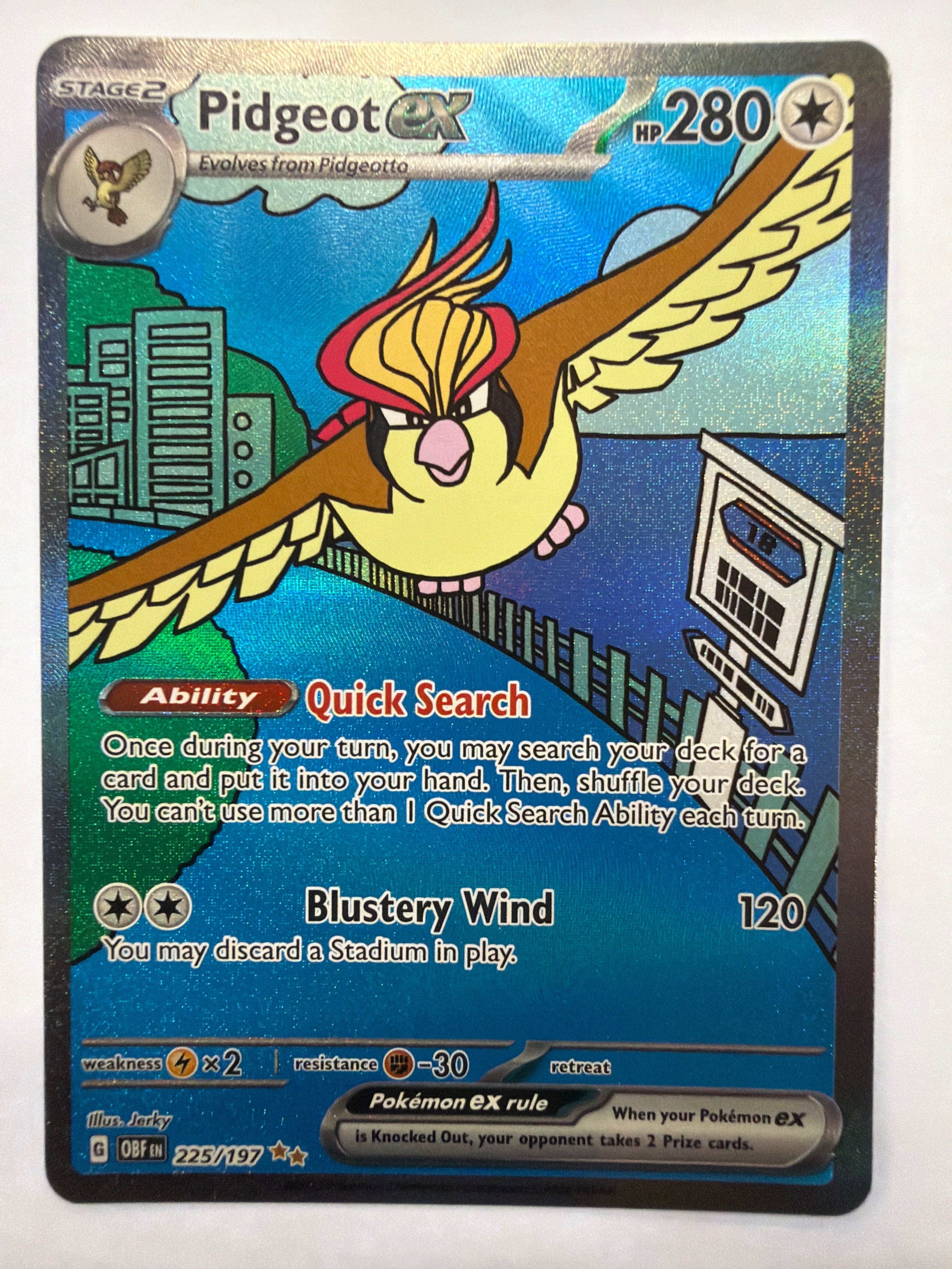 Pokémon TCG - Obsidian Flames Pidgeot 225/197 NM