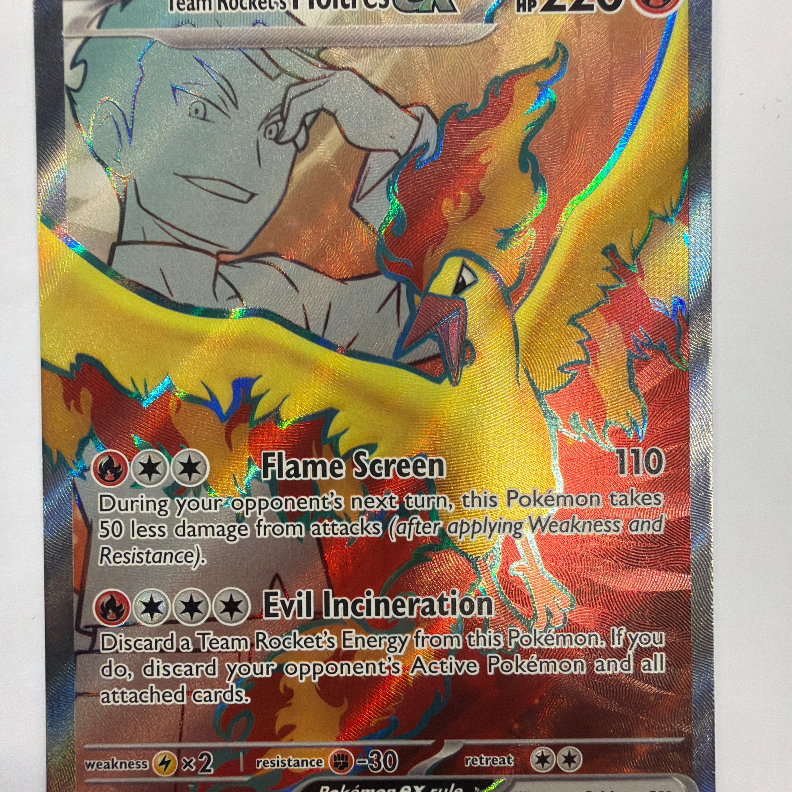 Pokémon TCG - Destined Rivals Team Rocket's Moltres ex 208/182 NM