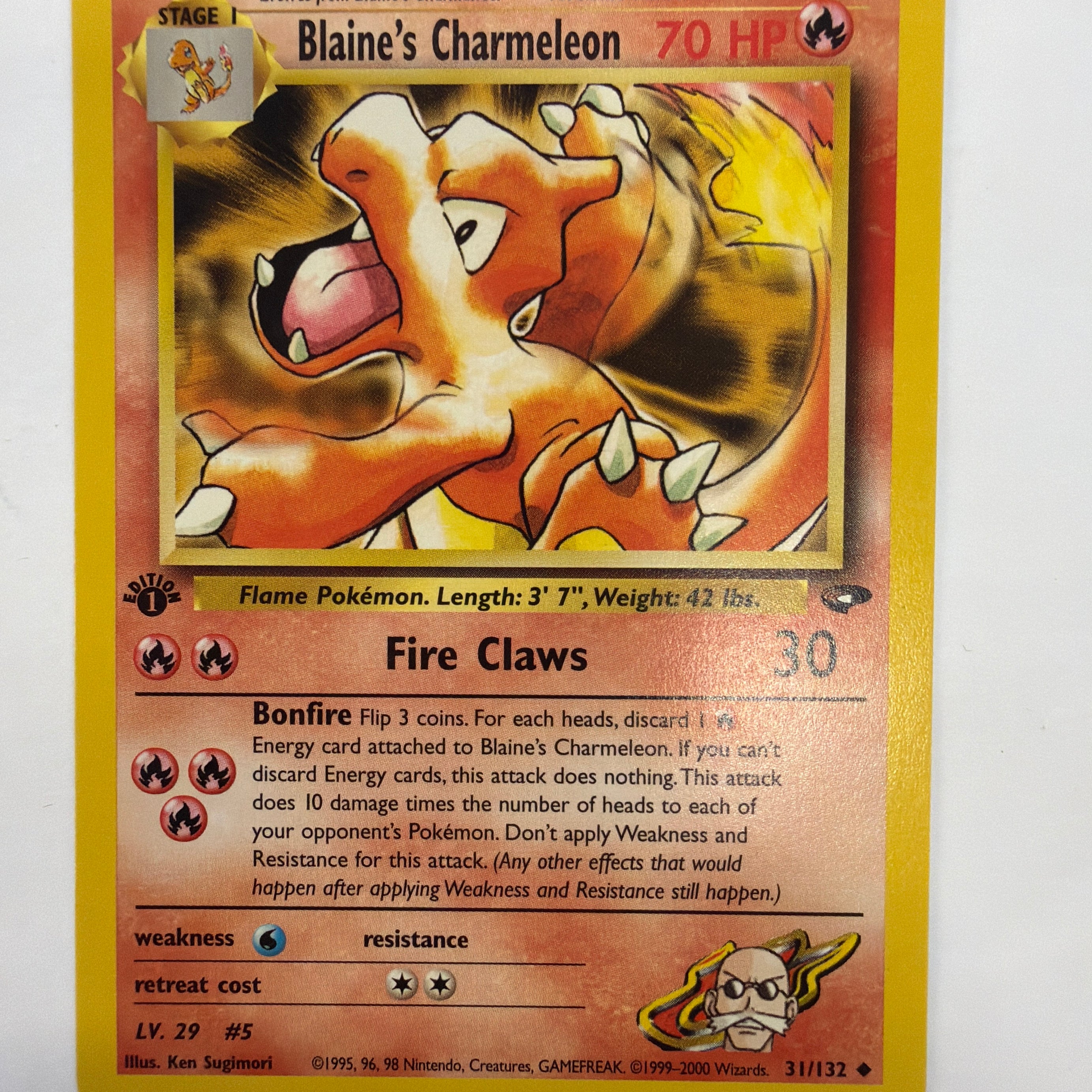 Pokémon TCG - Gym Challenge 1st Edition Blaine's Charmeleon 31/132 Non-Holo LP