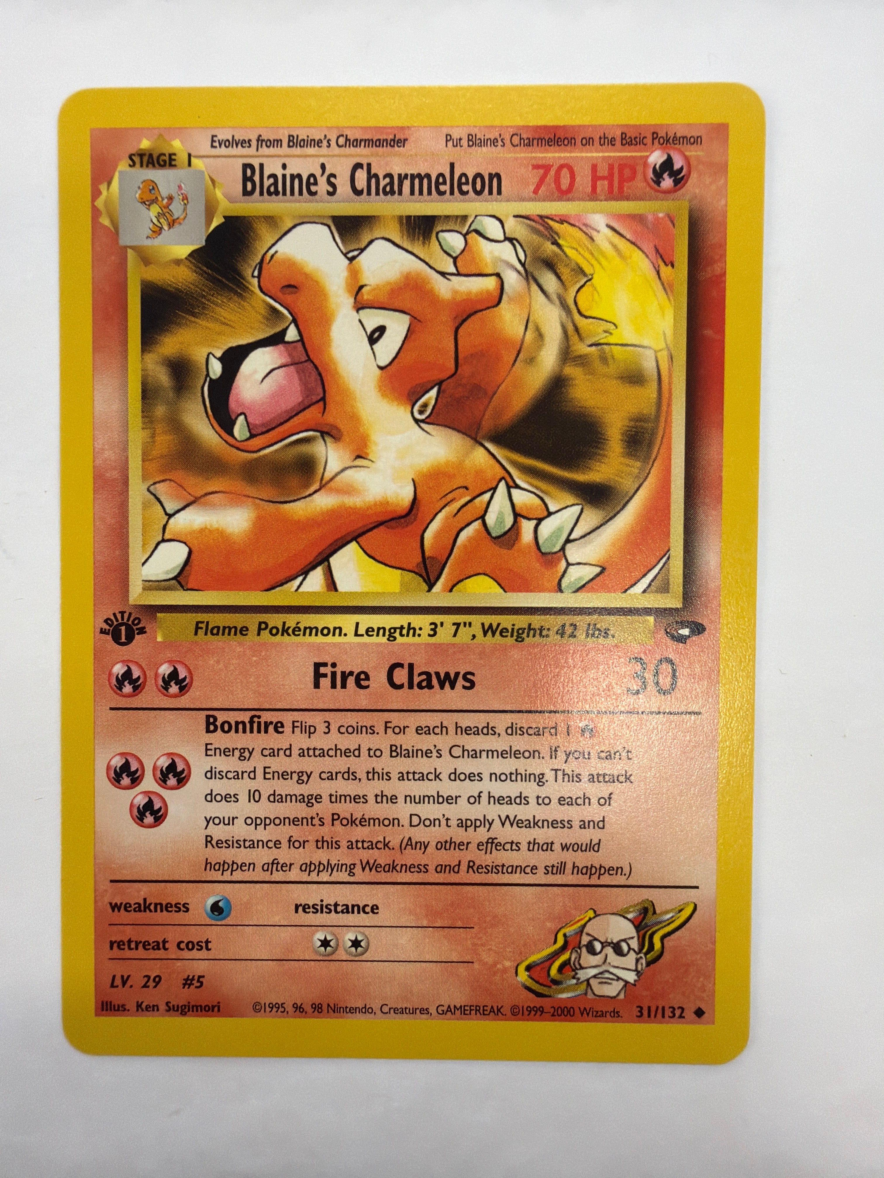 Pokémon TCG - Gym Challenge 1st Edition Blaine's Charmeleon 31/132 Non-Holo LP