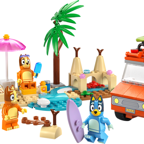 Lego Bluey Bluey’s Beach & Family Car Trip #11202 133 pcs to Set