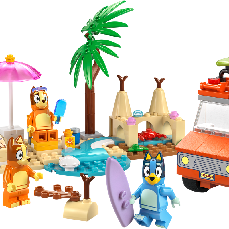 Lego Bluey Bluey’s Beach & Family Car Trip #11202 133 pcs to Set