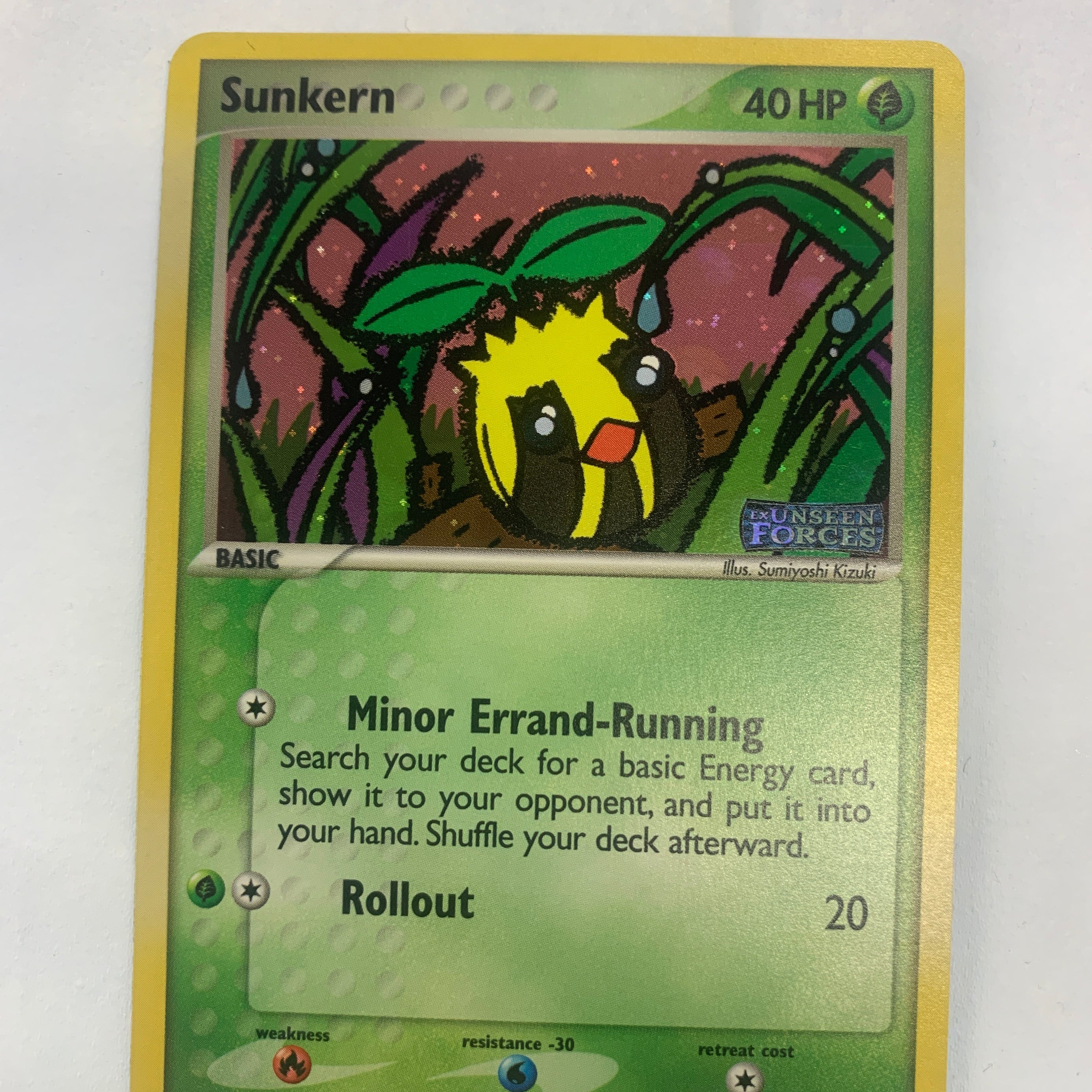 Pokémon TCG - Dragon Vault Sunkern (EX Unseen Forces Stamped) 76/115 NM