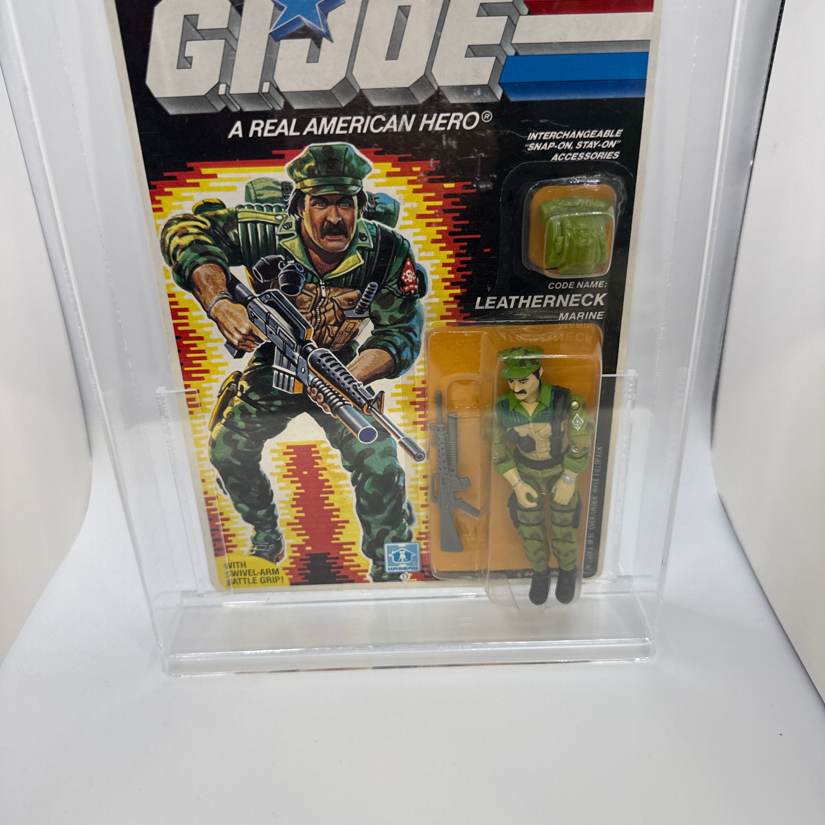 Hasbro G.I. Joe Vintage 1985 Code Name: Leatherneck Marine 36 Back Punched Card Action Figure