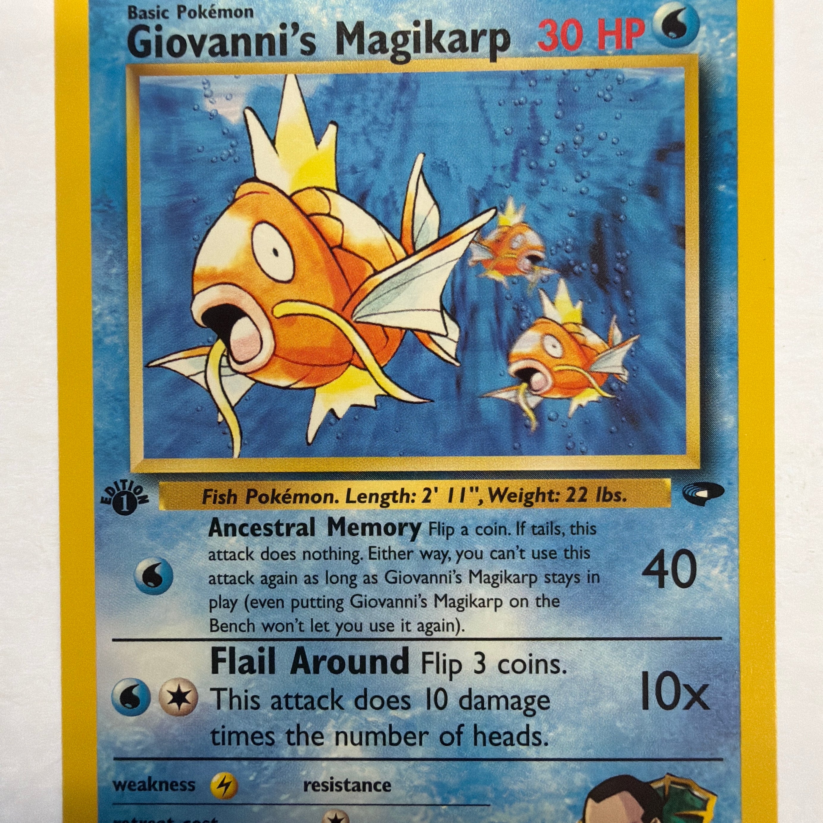 Pokémon TCG - Gym Challenge 1st Edition Giovanni's Magikarp 73/132 Non-Holo NM