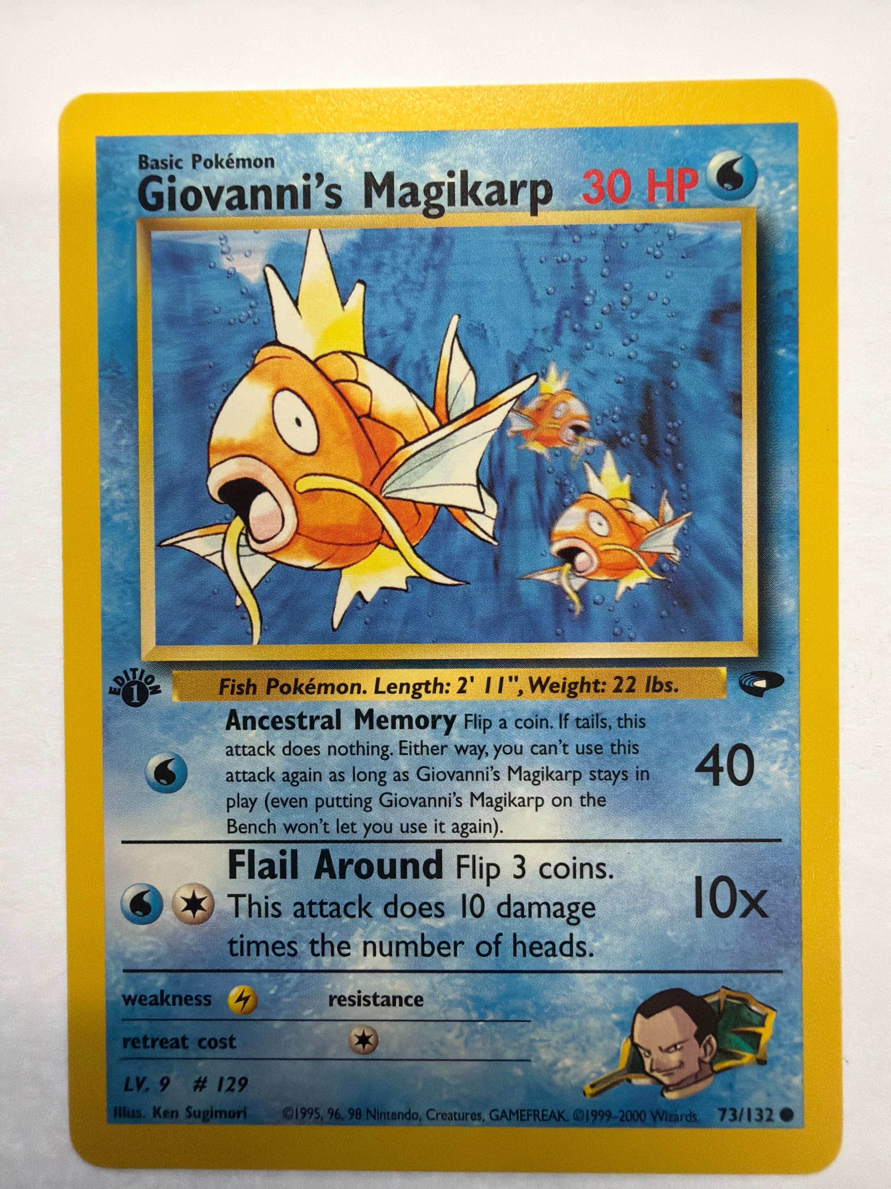 Pokémon TCG - Gym Challenge 1st Edition Giovanni's Magikarp 73/132 Non-Holo NM