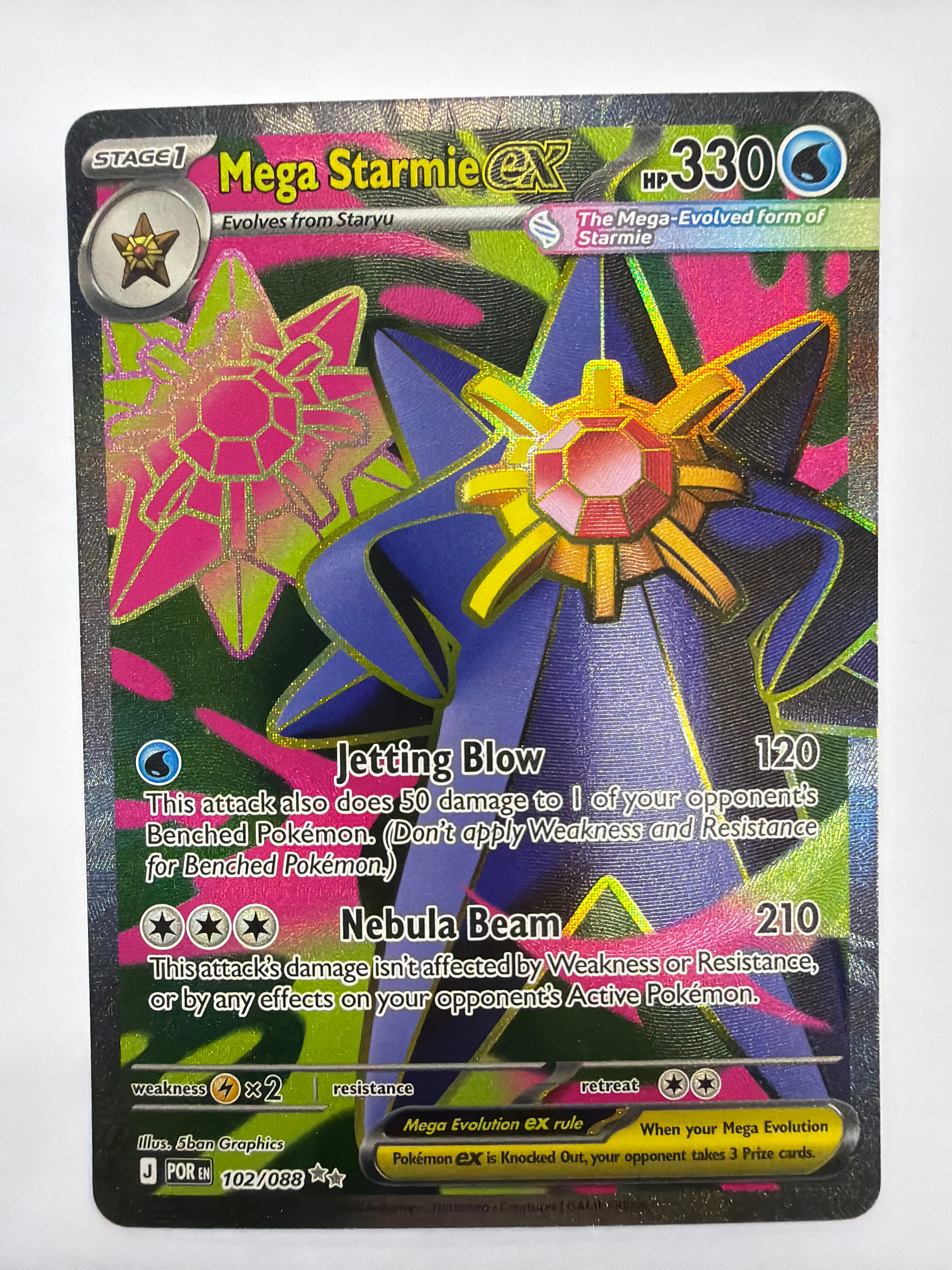 Pokémon TCG - Perfect Order Mega Starmie ex 102/088 NM