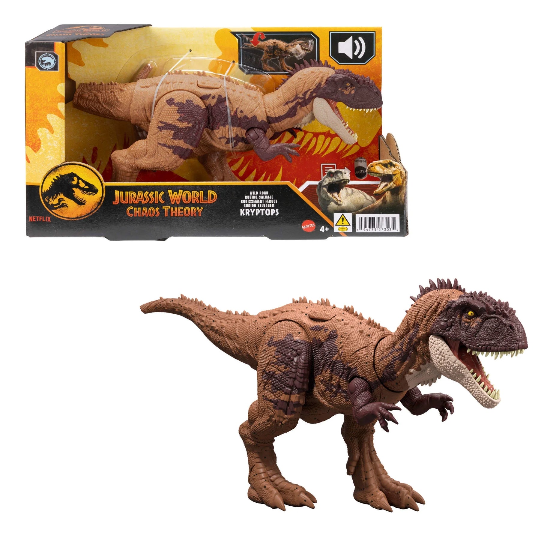 Mattel Jurassic World Chaos Theory Wild Roar Kryptops
