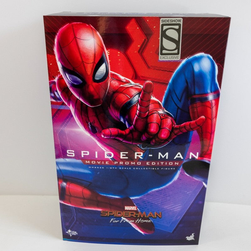 Hot Toys Movie Masterpiece Marvel Spider-Man Far From Home Spider-Man Movie Promo Edition Collectable Action Figure (Sideshow Exclusive)