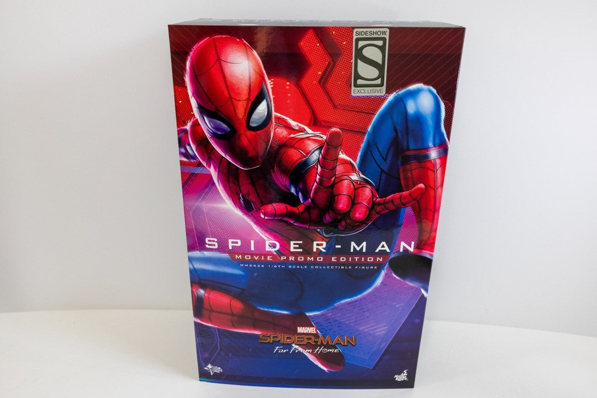 Hot Toys Movie Masterpiece Marvel Spider-Man Far From Home Spider-Man Movie Promo Edition Collectable Action Figure (Sideshow Exclusive)