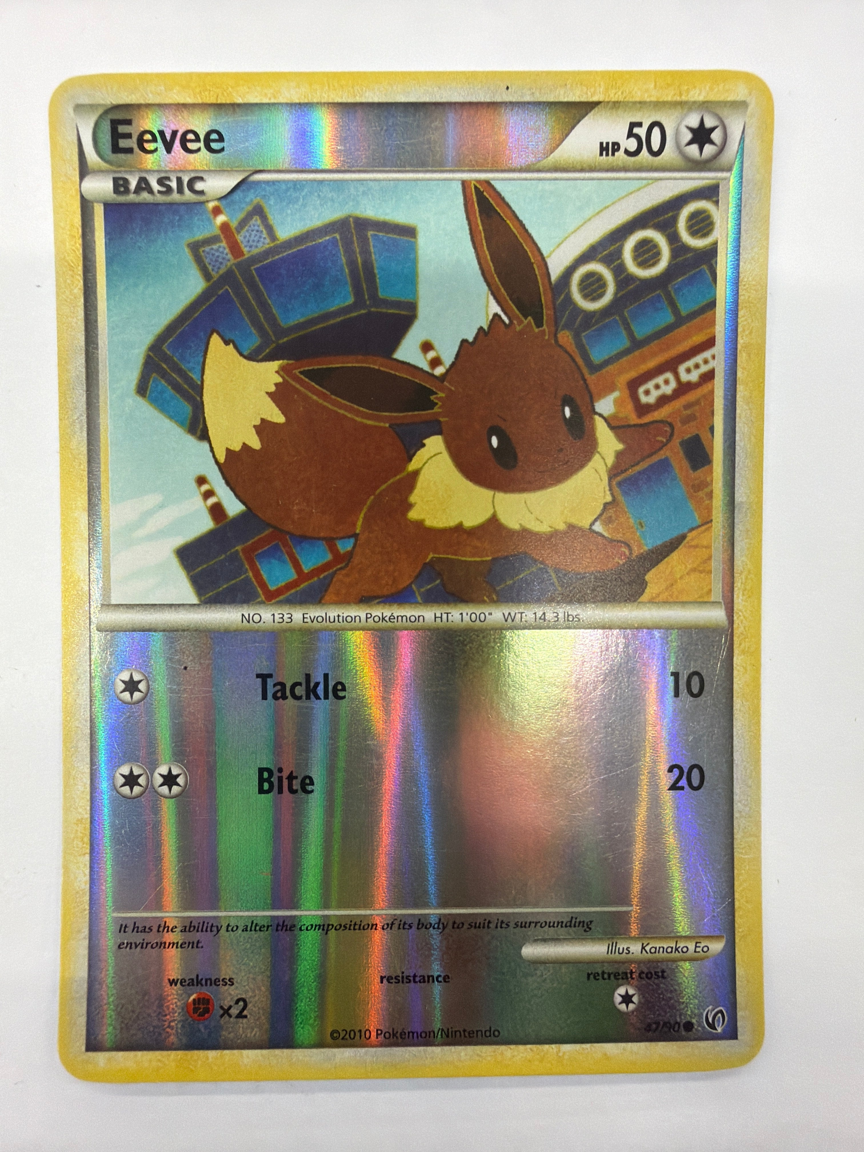 Pokémon TCG - HS Undaunted Eevee 42/90 Reverse Holo MP