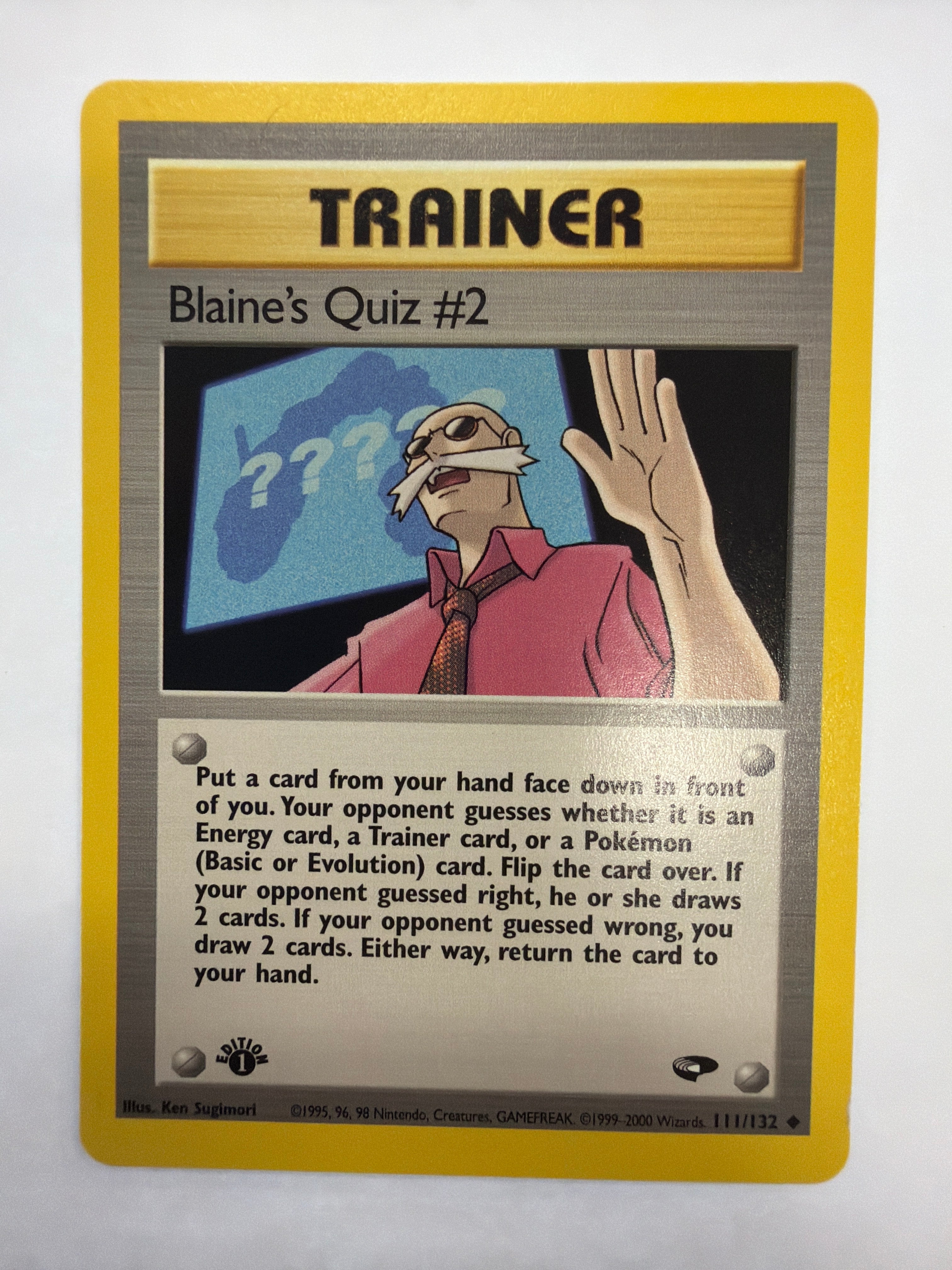 Pokémon TCG - Gym Challenge 1st Edition Blaine's Quiz #2 111/132 Non-Holo NM