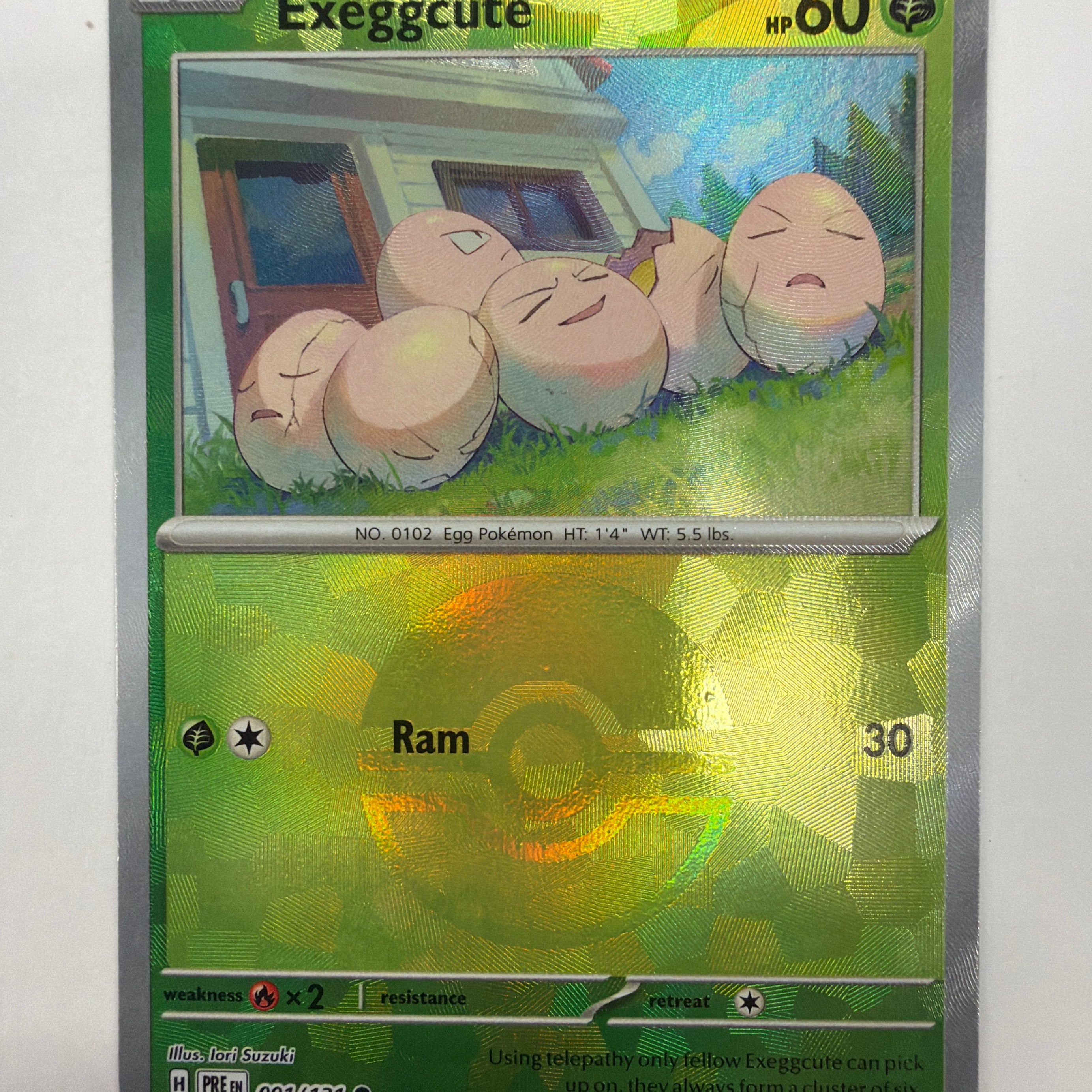 Pokémon TCG - Prismatic Evolutions Exeggcute 001/131 Pokeball NM