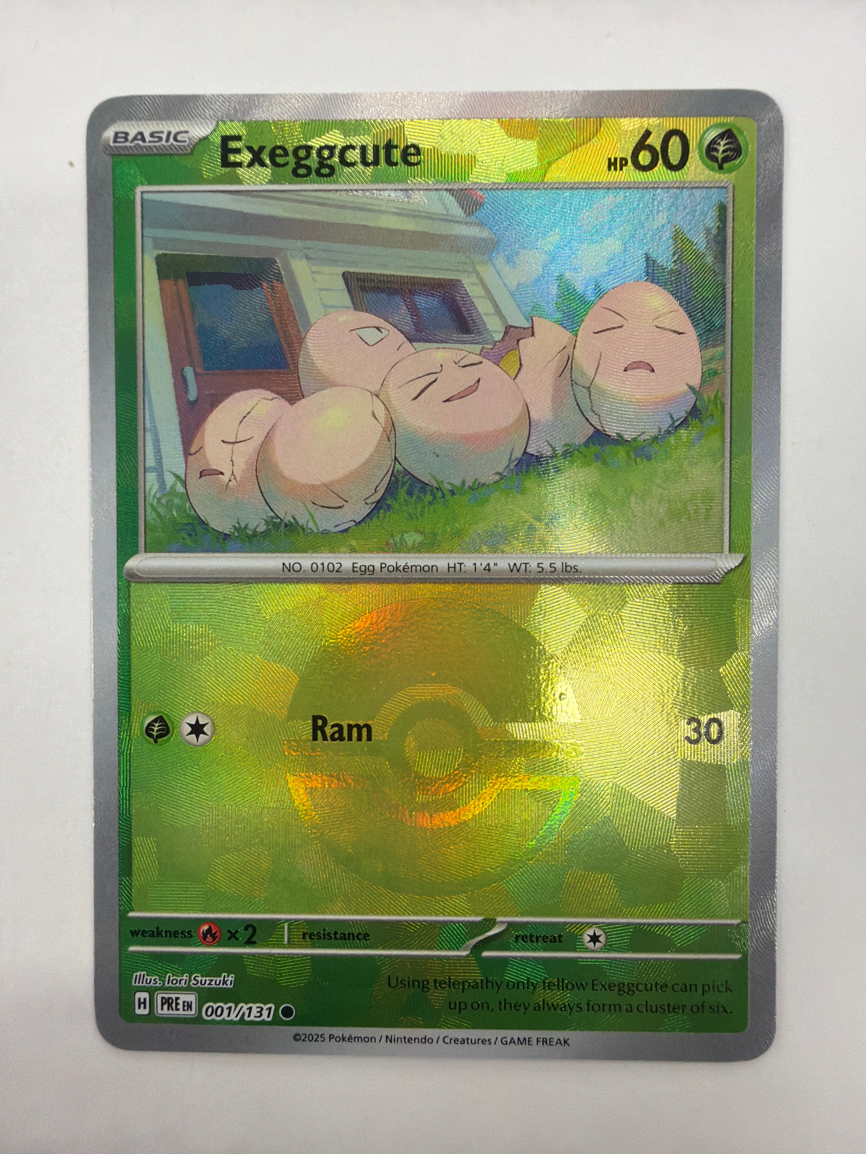 Pokémon TCG - Prismatic Evolutions Exeggcute 001/131 Pokeball NM