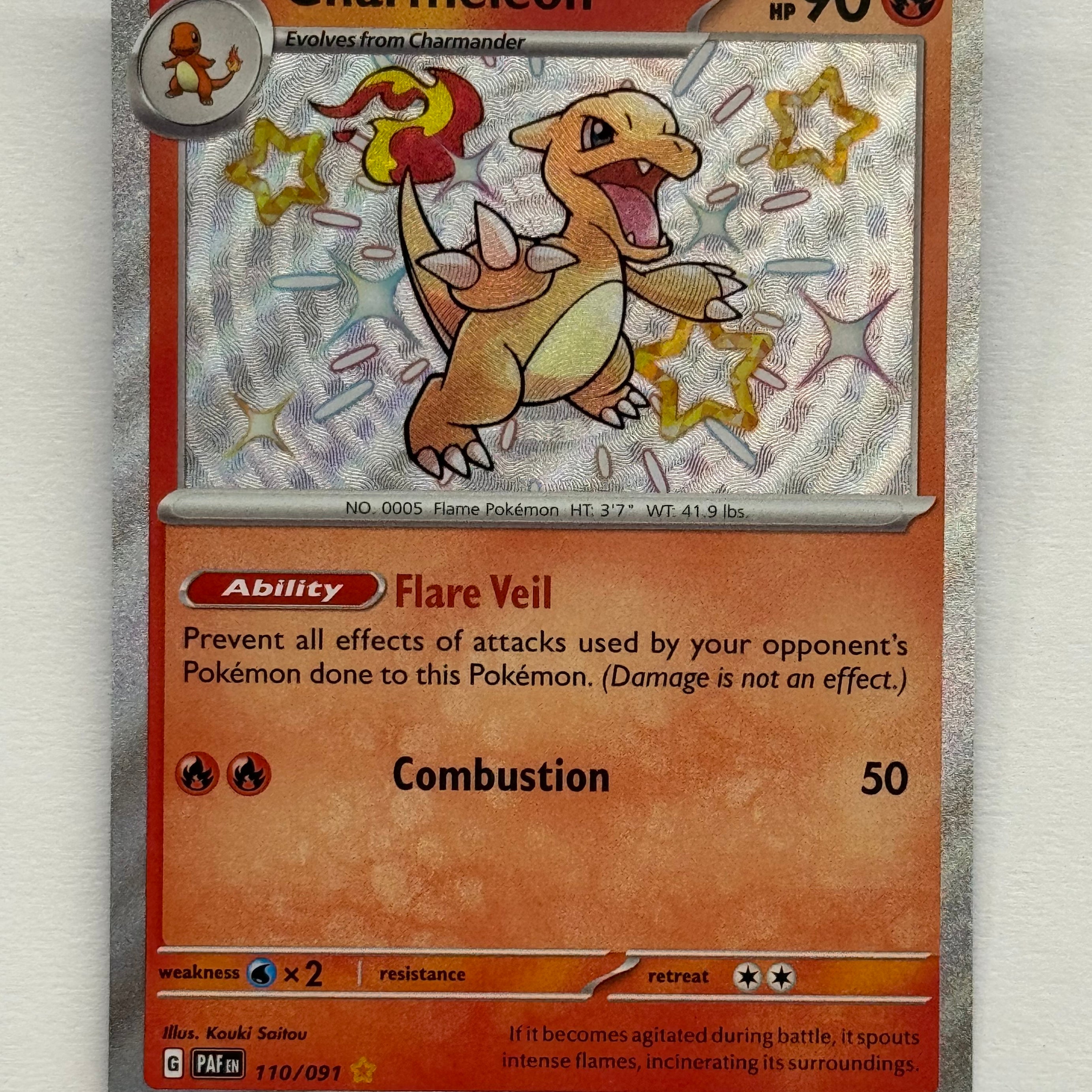 Pokémon TCG - Paldean Fates Charmeleon 110/091 NM
