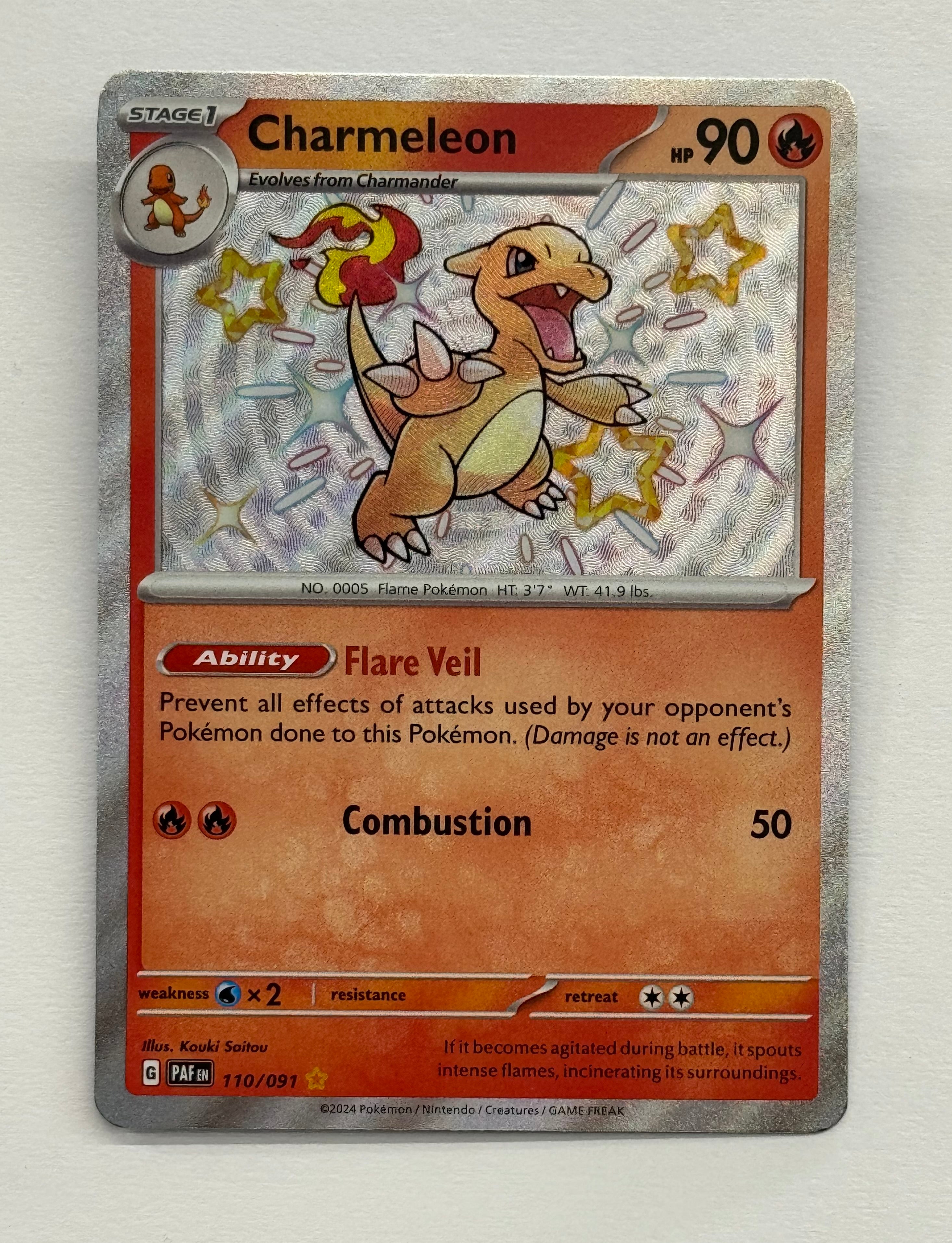 Pokémon TCG - Paldean Fates Charmeleon 110/091 NM