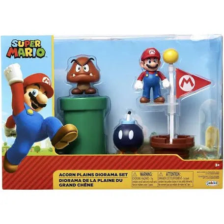 Jakks Pacific Super Mario Acorn Plains Diorama Play Set