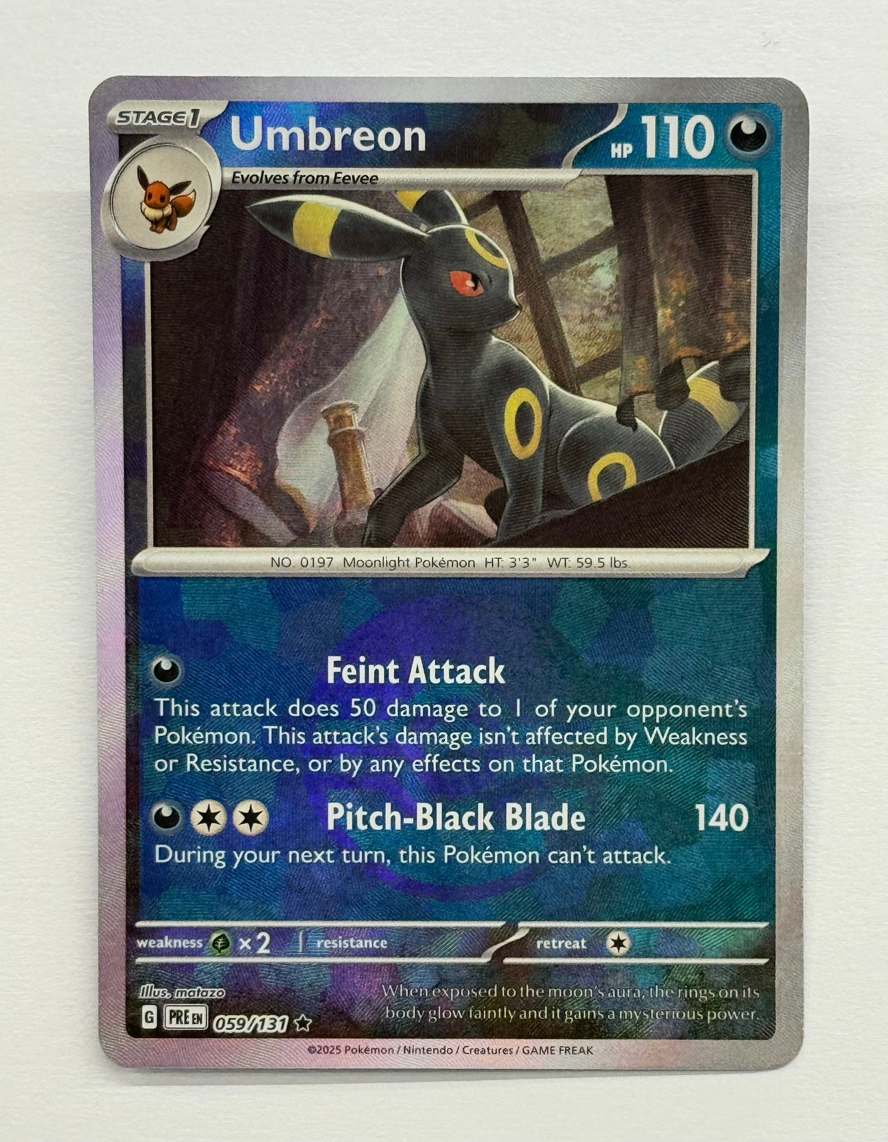 Pokémon TCG - Prismatic Evolutions Umbreon 059/131 NM