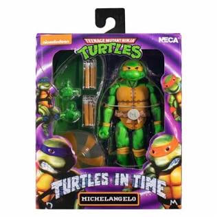 NECA TMNT Turtles in Time Michelangelo Figure