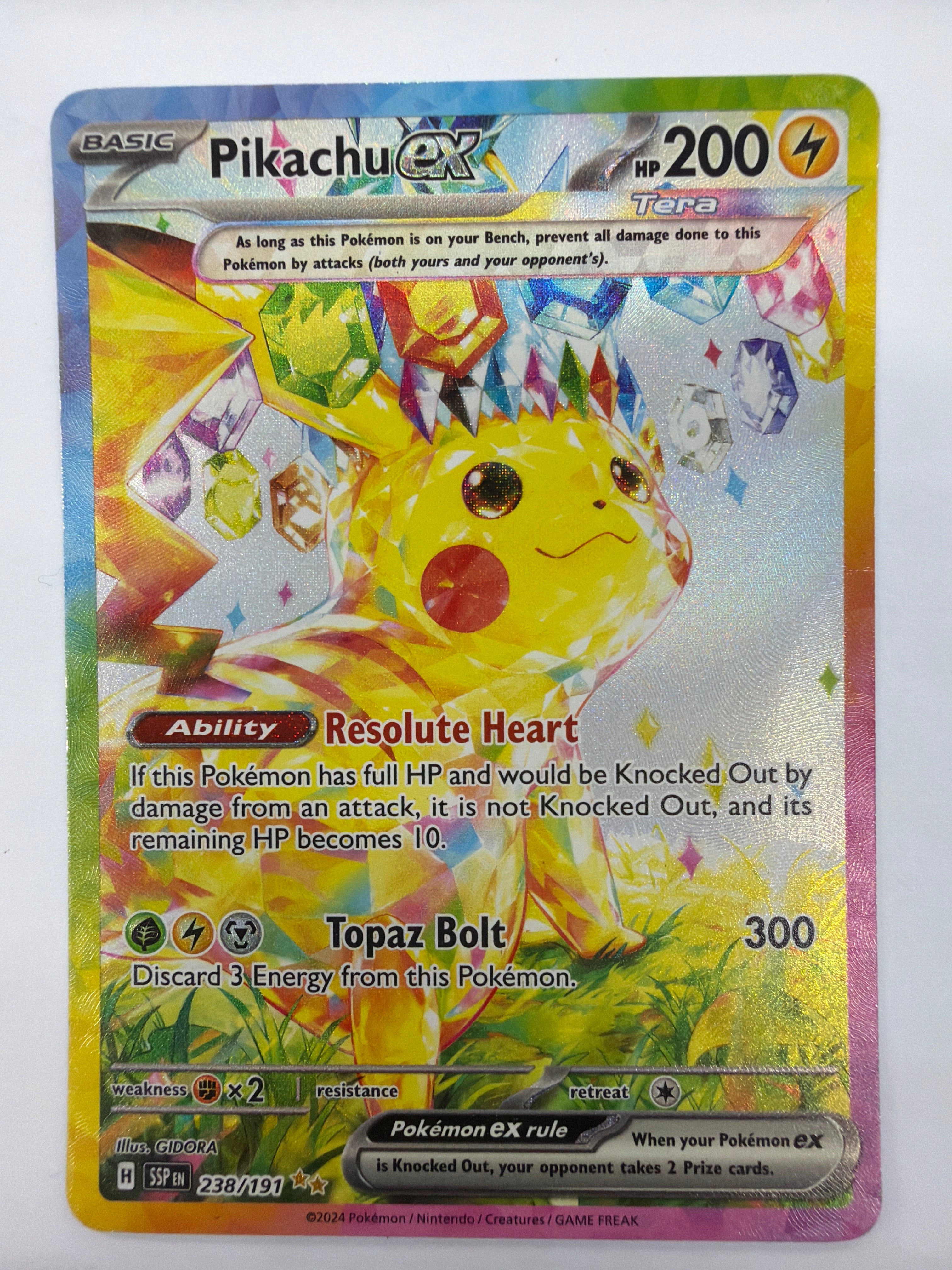 Pokémon TCG - Surging Sparks Pikachu ex 238/191 LP