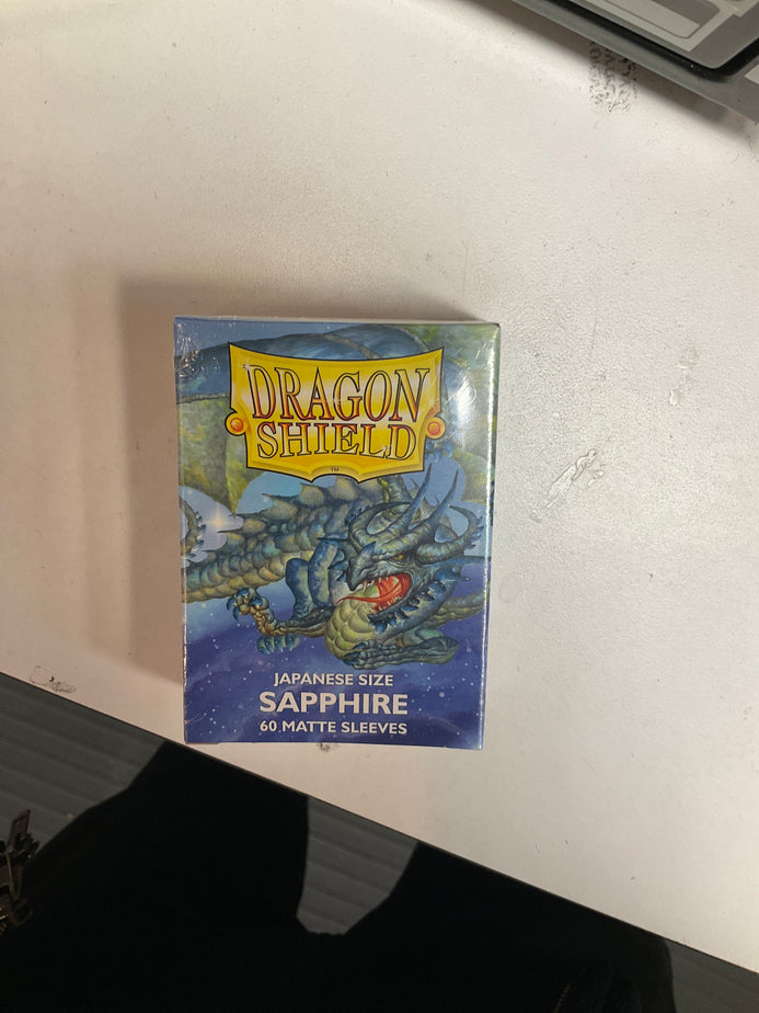 Dragon Shield Card Sleeves Sapphire Matte 60 Japanese Size – True Believers  Gaming and Collectibles
