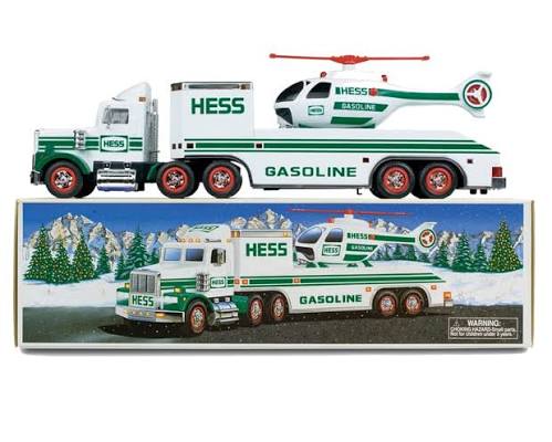 Hess Trucks 1995 Toy Truck and Helicopter