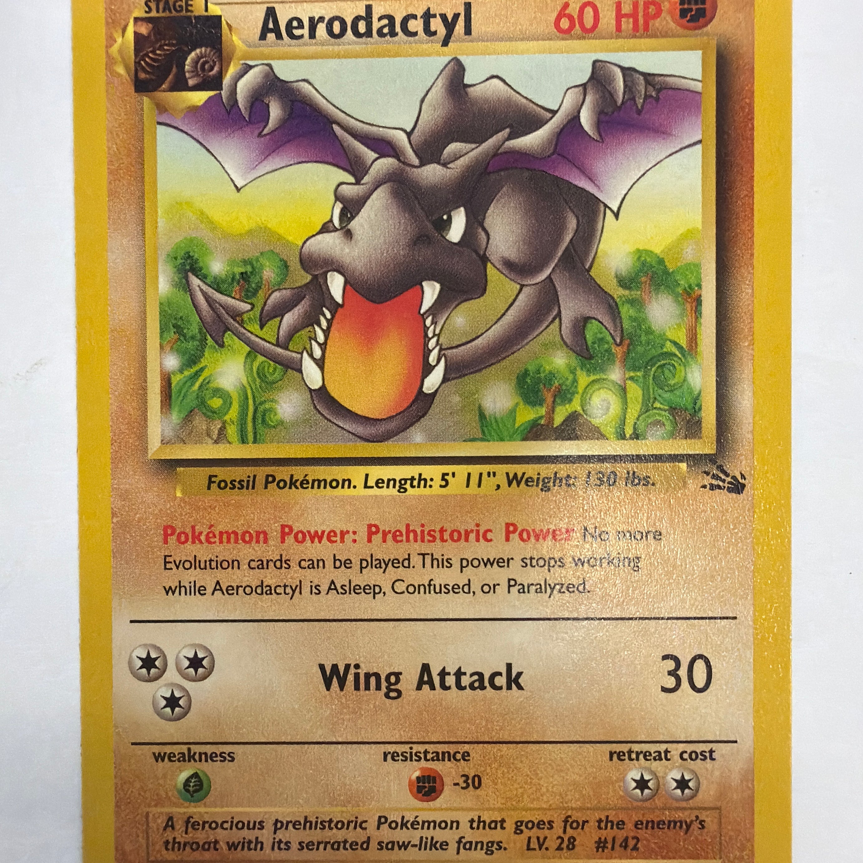 Pokémon TCG - Fossil Unlimited Aerodactyl 16/62 NM