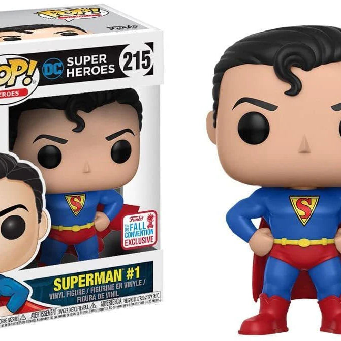 Funko Pop! Heroes DC Super Heroes Superman #1 #215 2017 NYCC Limited Edition