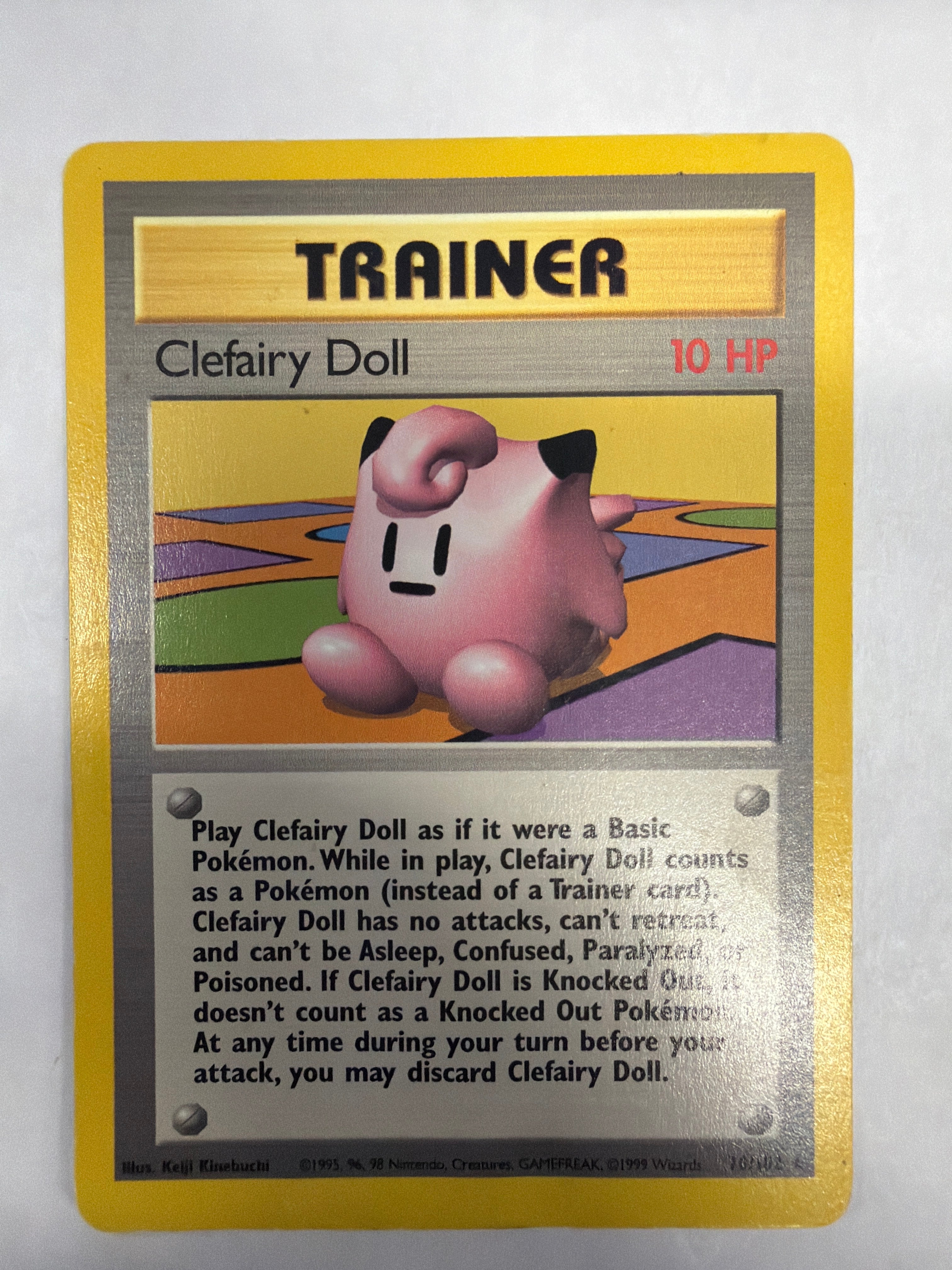 Pokémon TCG - Base Set Unlimited Clefairy Doll 70/102 Non-Holo DMG