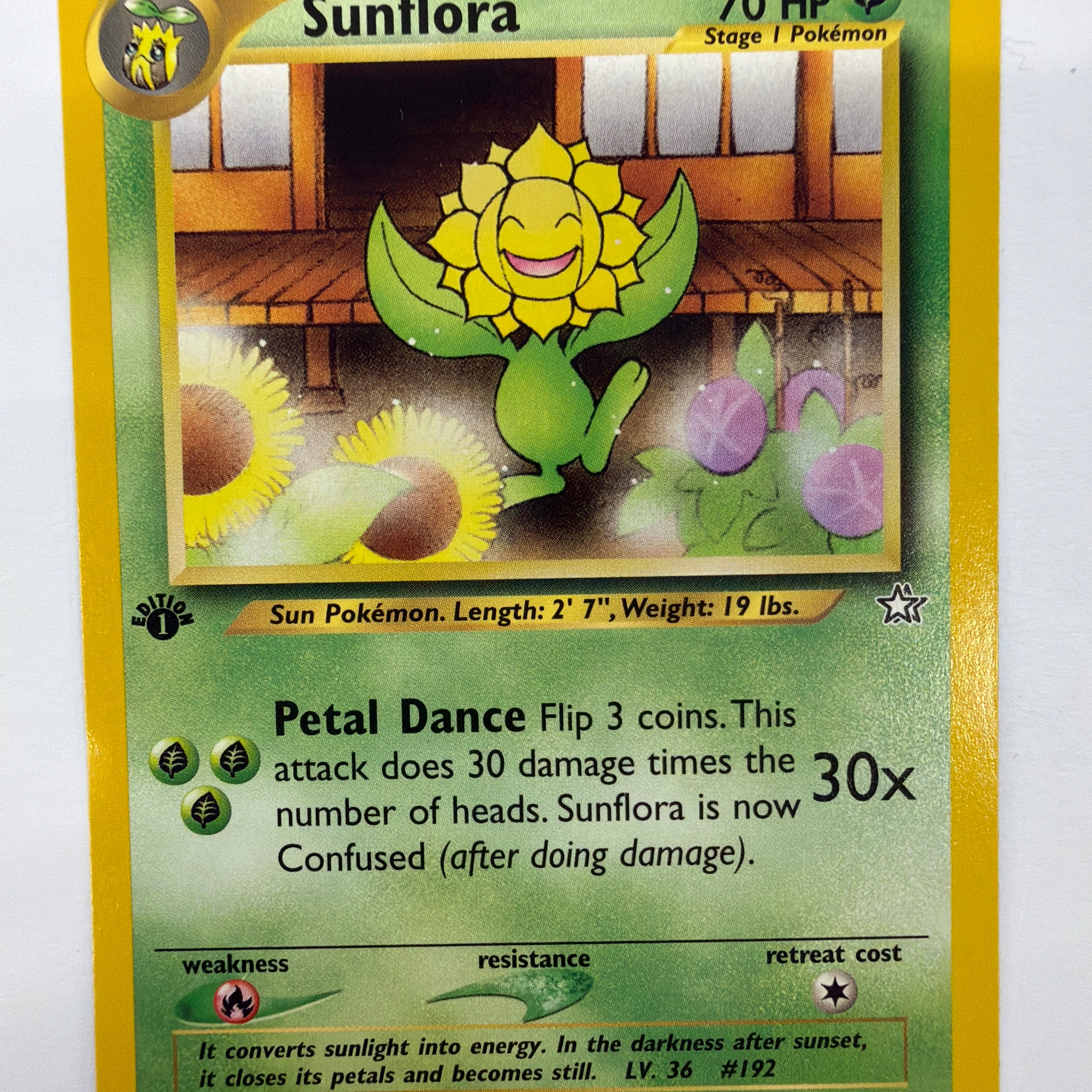 Pokémon TCG - Neo Genesis 1st Edition Sunflora 50/111 Non-Holo NM