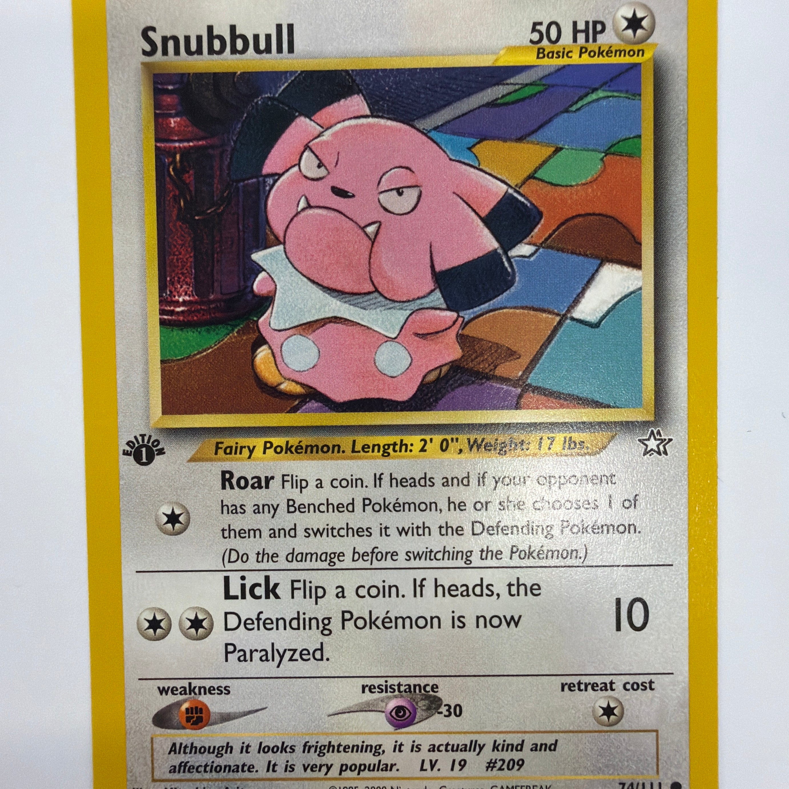 Pokémon TCG - Neo Genesis Snubbull 74/111 Non-Holo NM