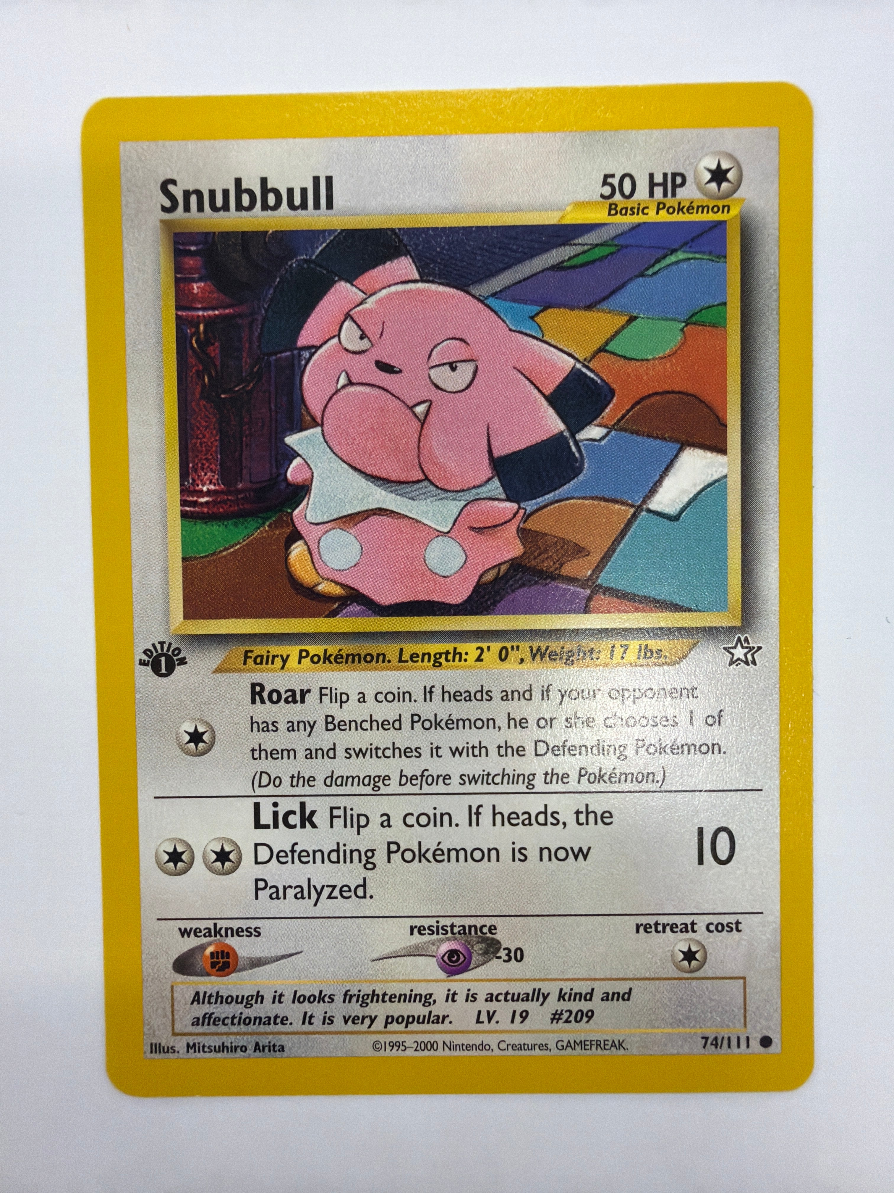 Pokémon TCG - Neo Genesis Snubbull 74/111 Non-Holo NM