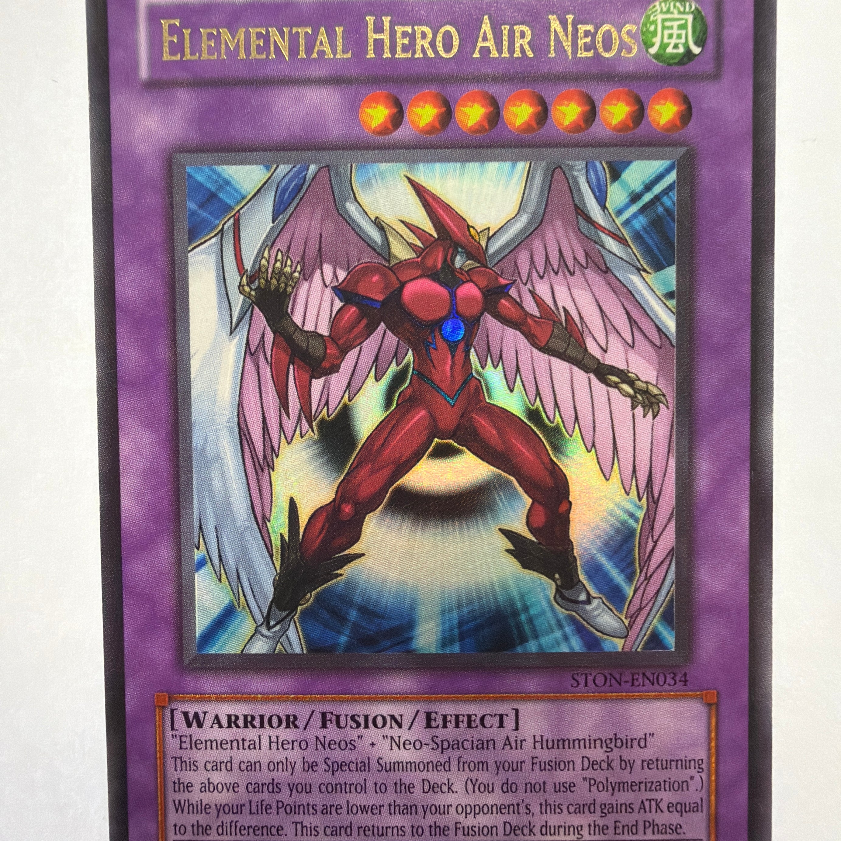 Yu-Gi-Oh! TCG - Strike of Neos Elemental Hero Air Neos STON-EN034 Ultimate Rare MP