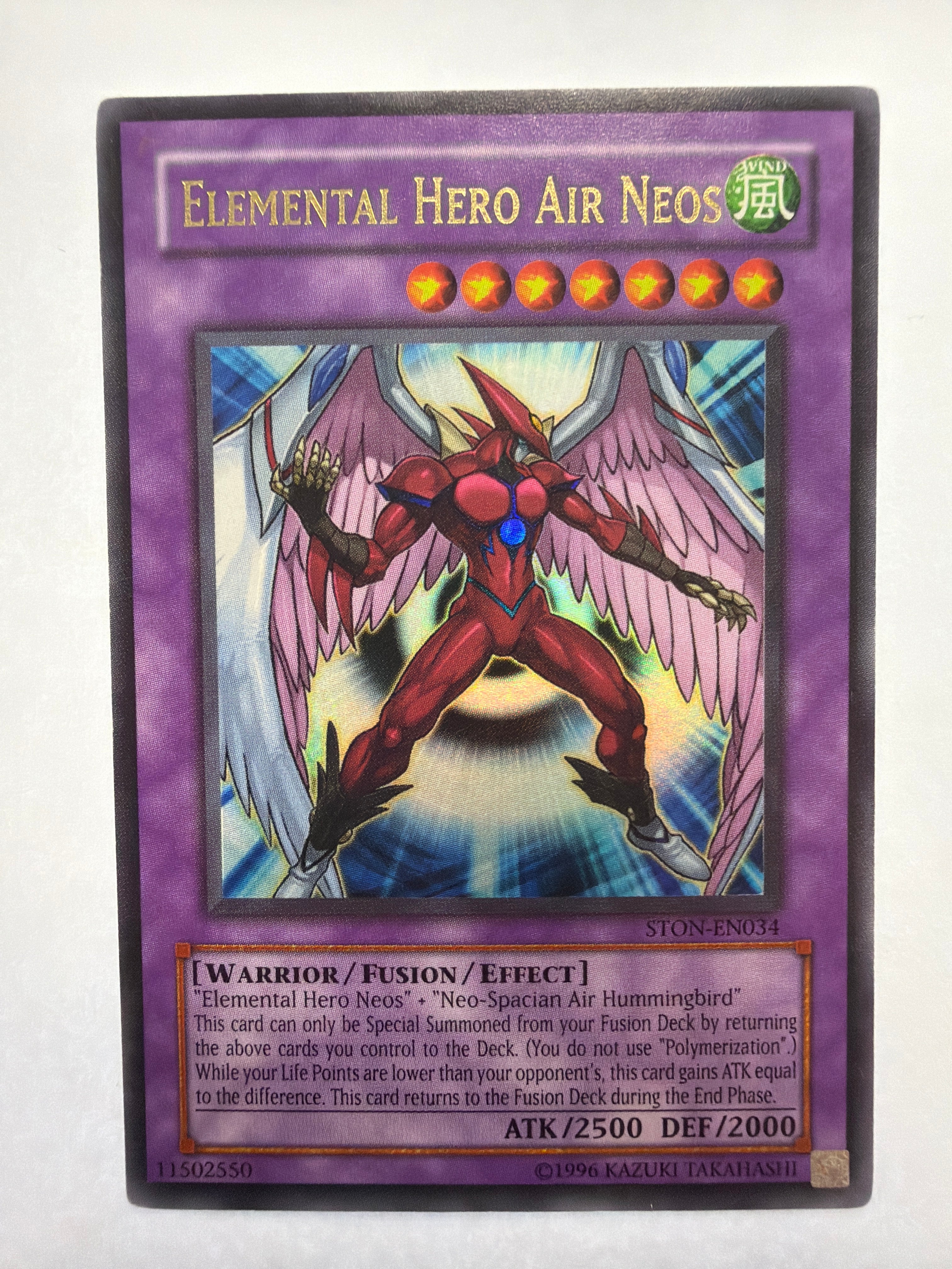 Yu-Gi-Oh! TCG - Strike of Neos Elemental Hero Air Neos STON-EN034 Ultimate Rare MP