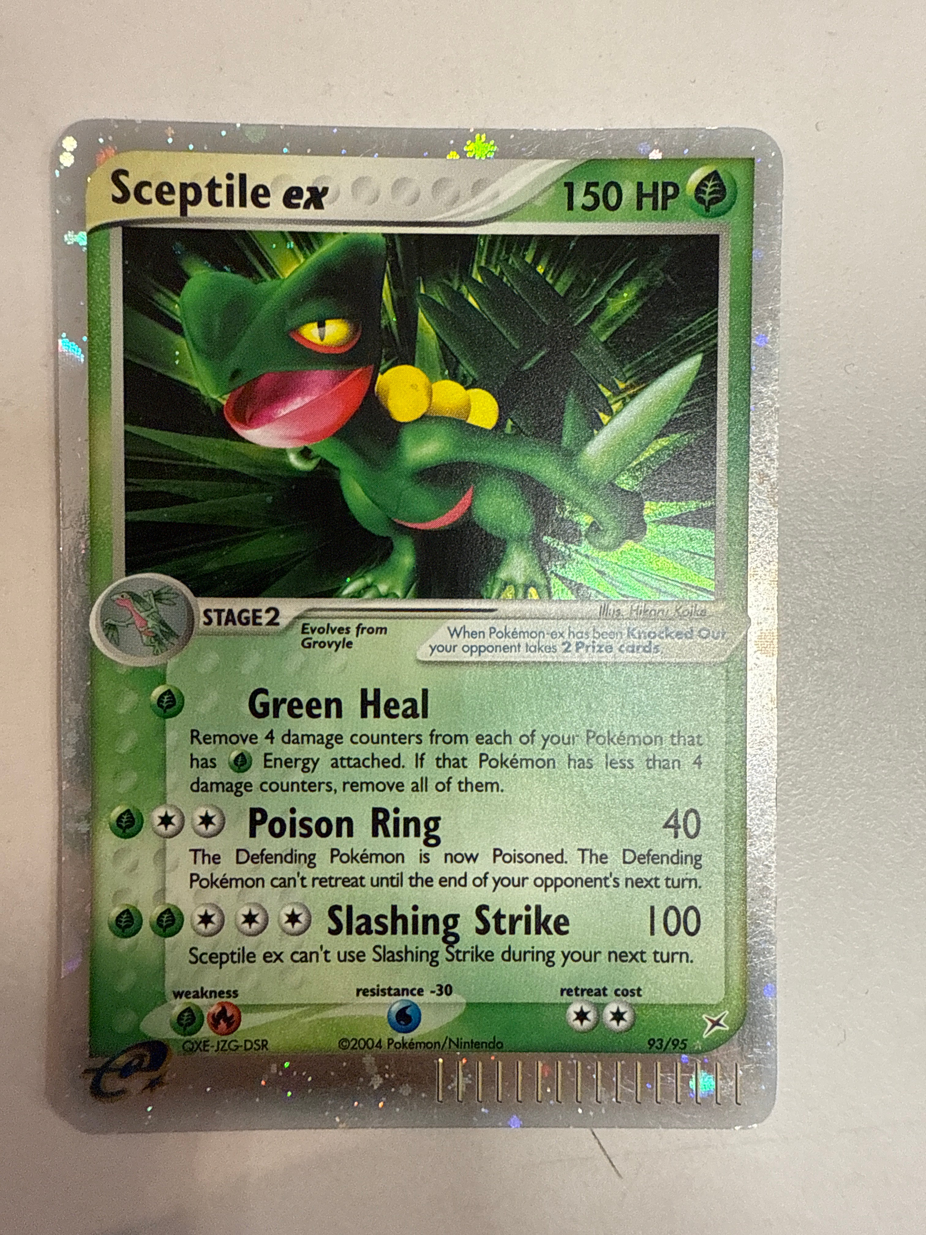 Pokmon TCG Sceptile EX 93/95 Team Magma Vs Team Aqua eReader Reverse True Believers Gaming and Collectibles Pokmon TCG Sceptile EX 93/95 Team Magma Vs Team Aqua eReader Reverse True Believers Gaming and Collectibles