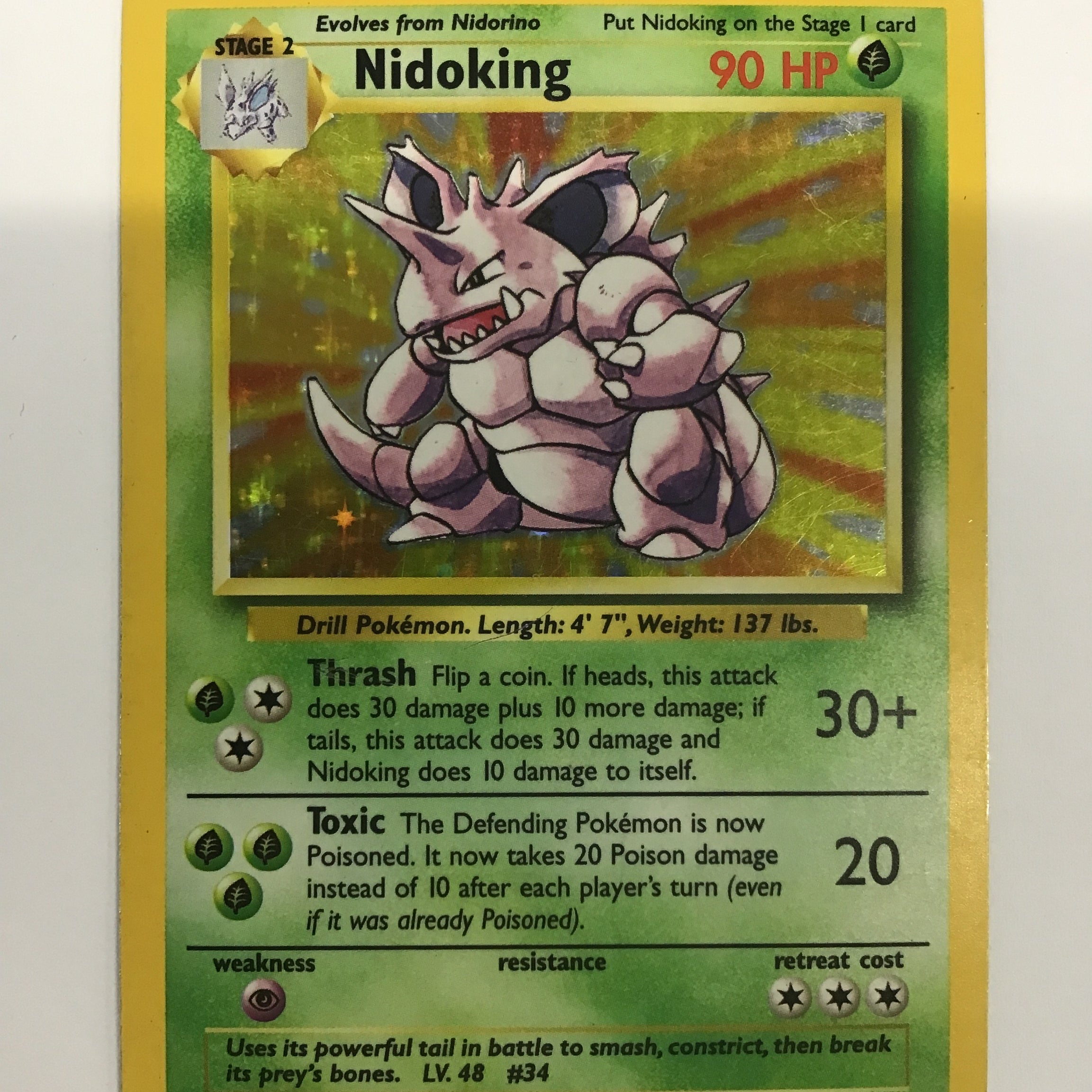 Pokémon TCG - Base Set Unlimited Nidoking 11/102 DMG