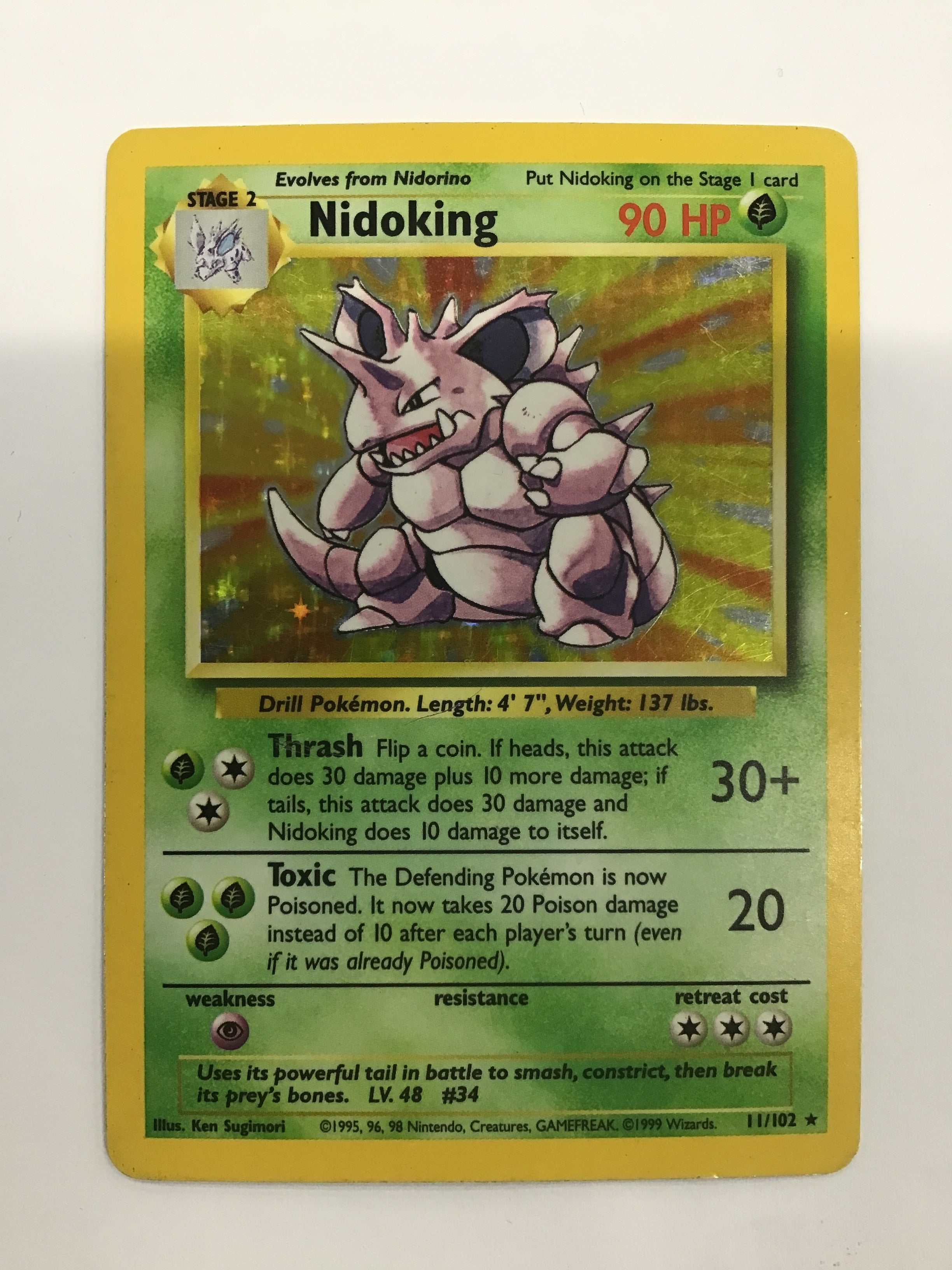 Pokémon TCG - Base Set Unlimited Nidoking 11/102 DMG
