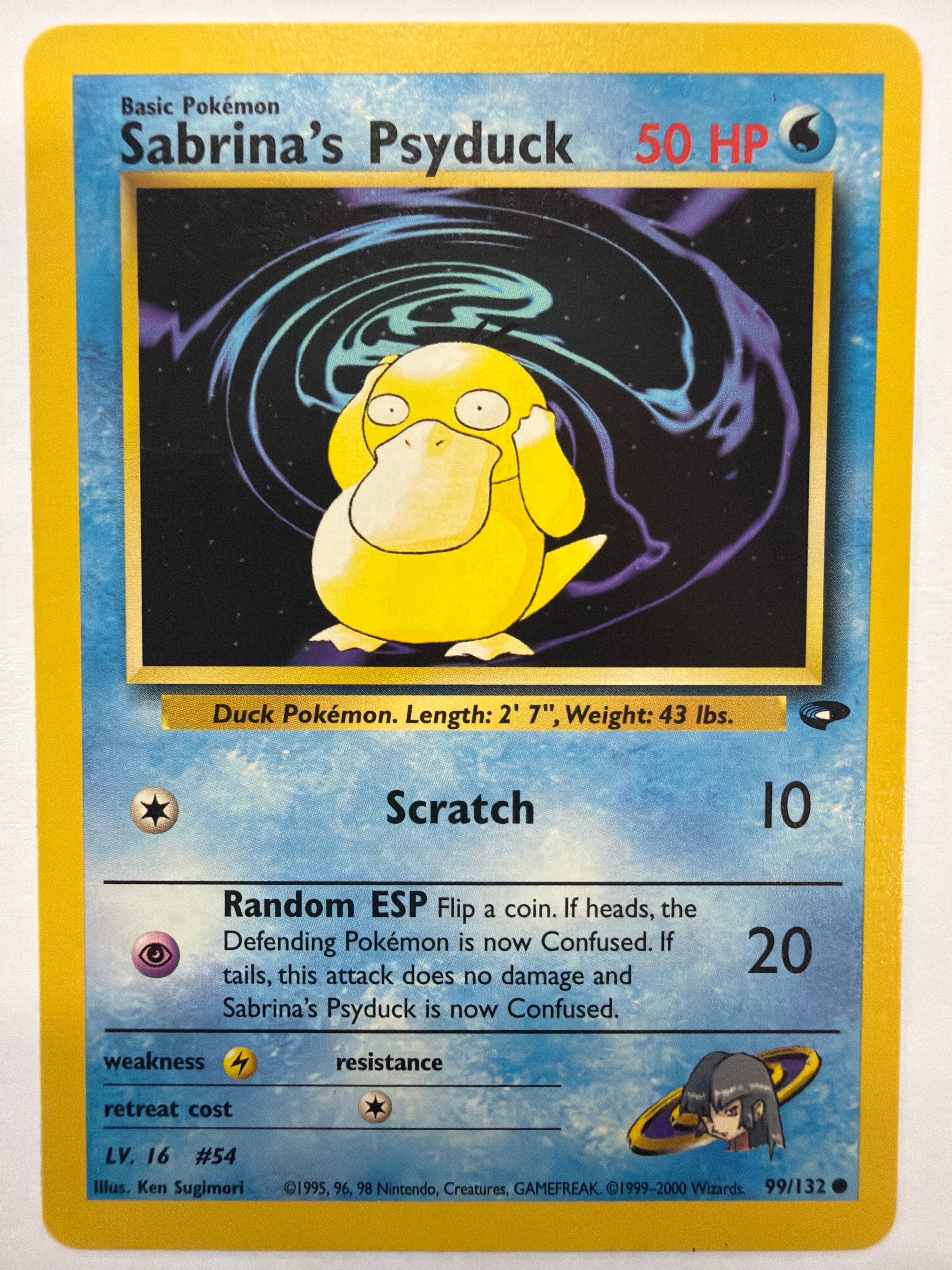 Pokémon TCG - Gym Challenge Unlimited Sabrina's Psyduck 99/132 Non-Holo NM
