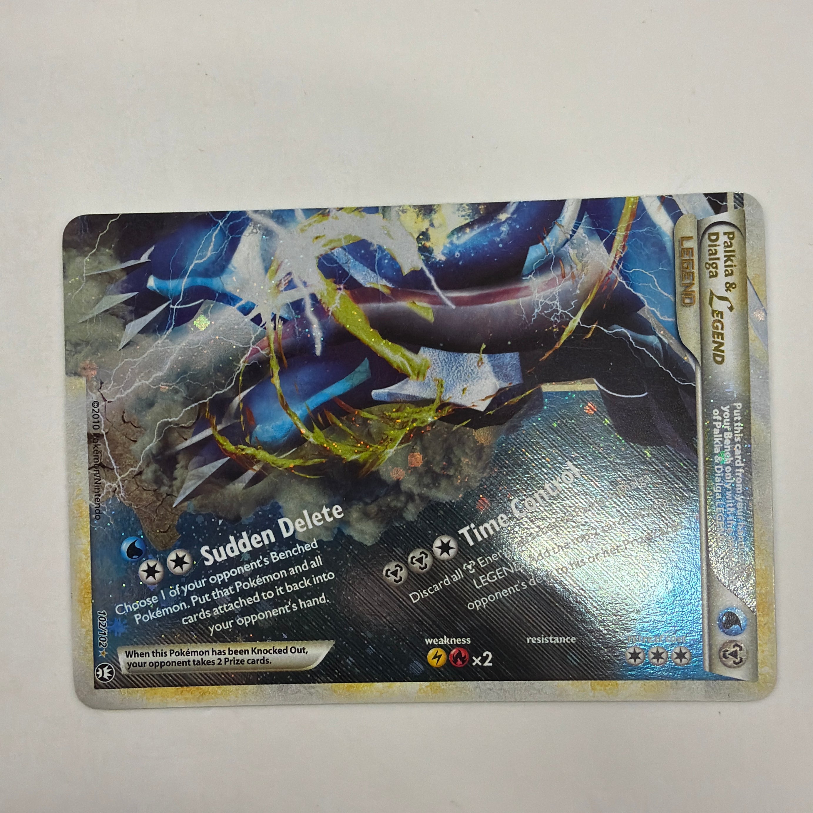 Pokémon TCG - HS Triumphant Palkia & Dialga Legend (Bottom) 102/102 LP