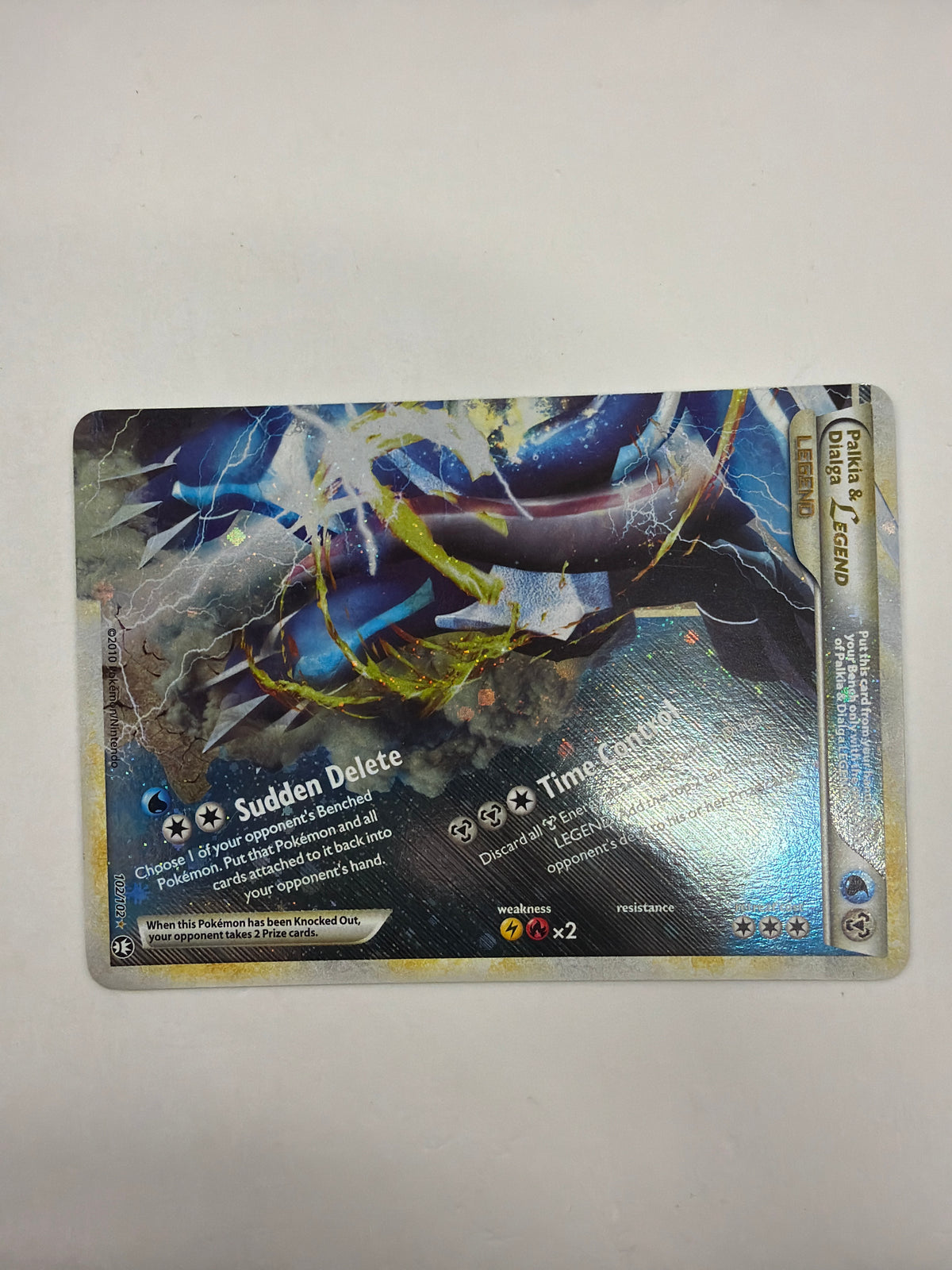 Pokémon TCG - HS Triumphant Palkia & Dialga Legend (Bottom) 102/102 LP