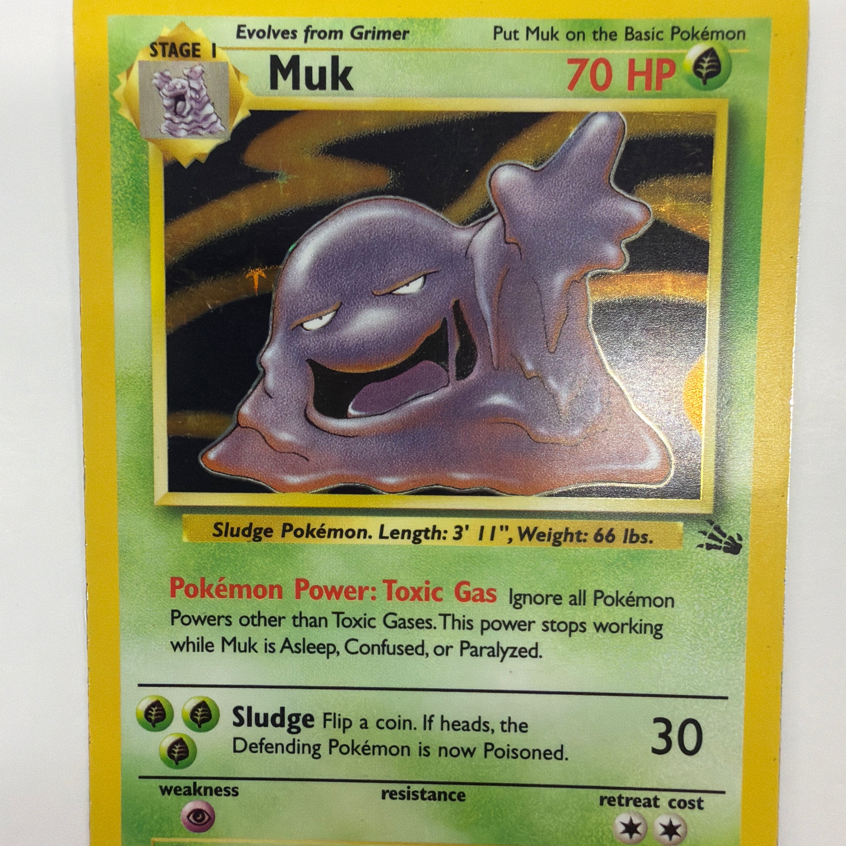 Pokémon TCG - Fossil Unlimited Muk 13/62 Holo HP