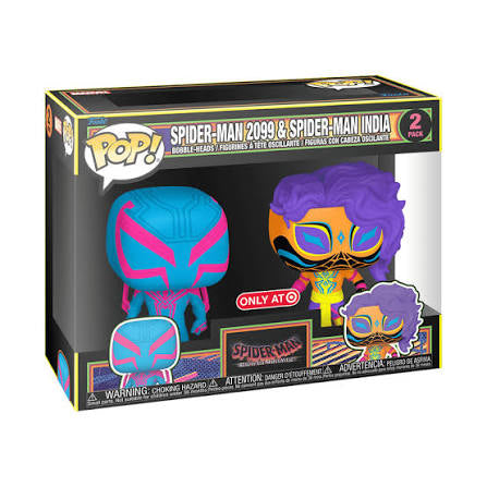 Funko Pop! Marvel Spider-Man Across the Spider-Verse Spider-Man 2099 & Spider-Man India Target Exclusive 2 Pack