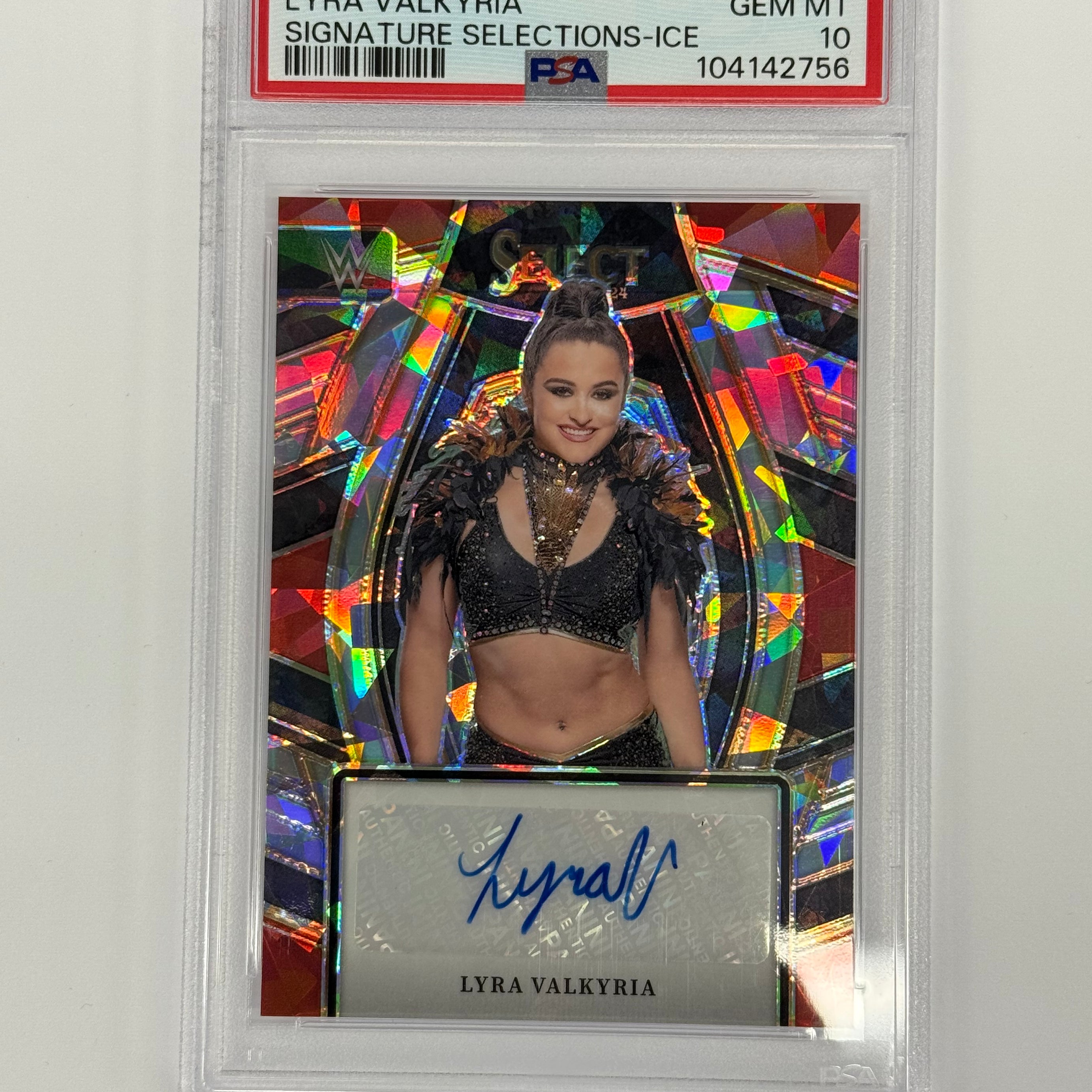 2024 Panini Select WWE PSA 10 GEM MT Lyra Valkyria #SL-LYV Signature Selections-ICE