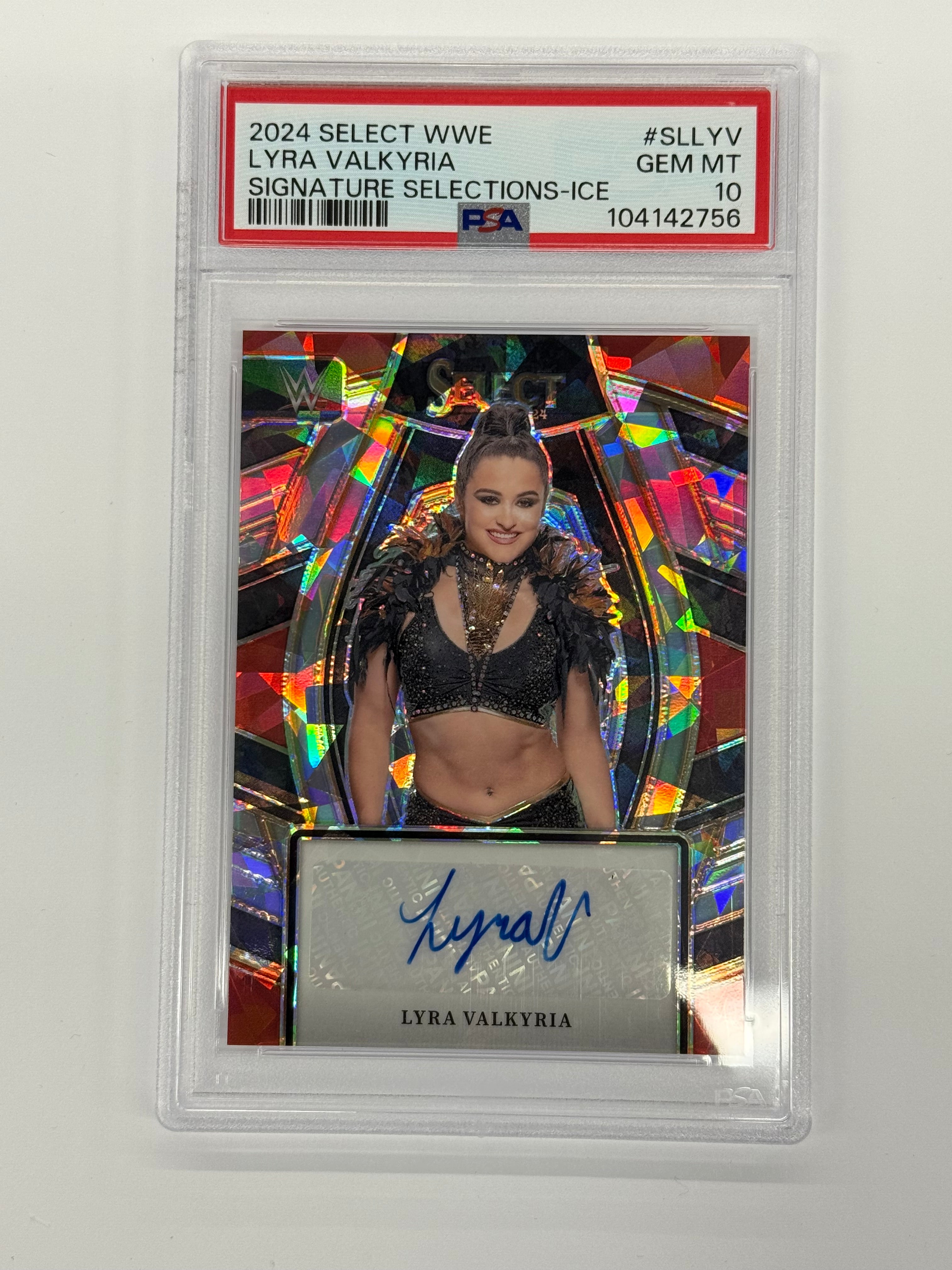 2024 Panini Select WWE PSA 10 GEM MT Lyra Valkyria #SL-LYV Signature Selections-ICE