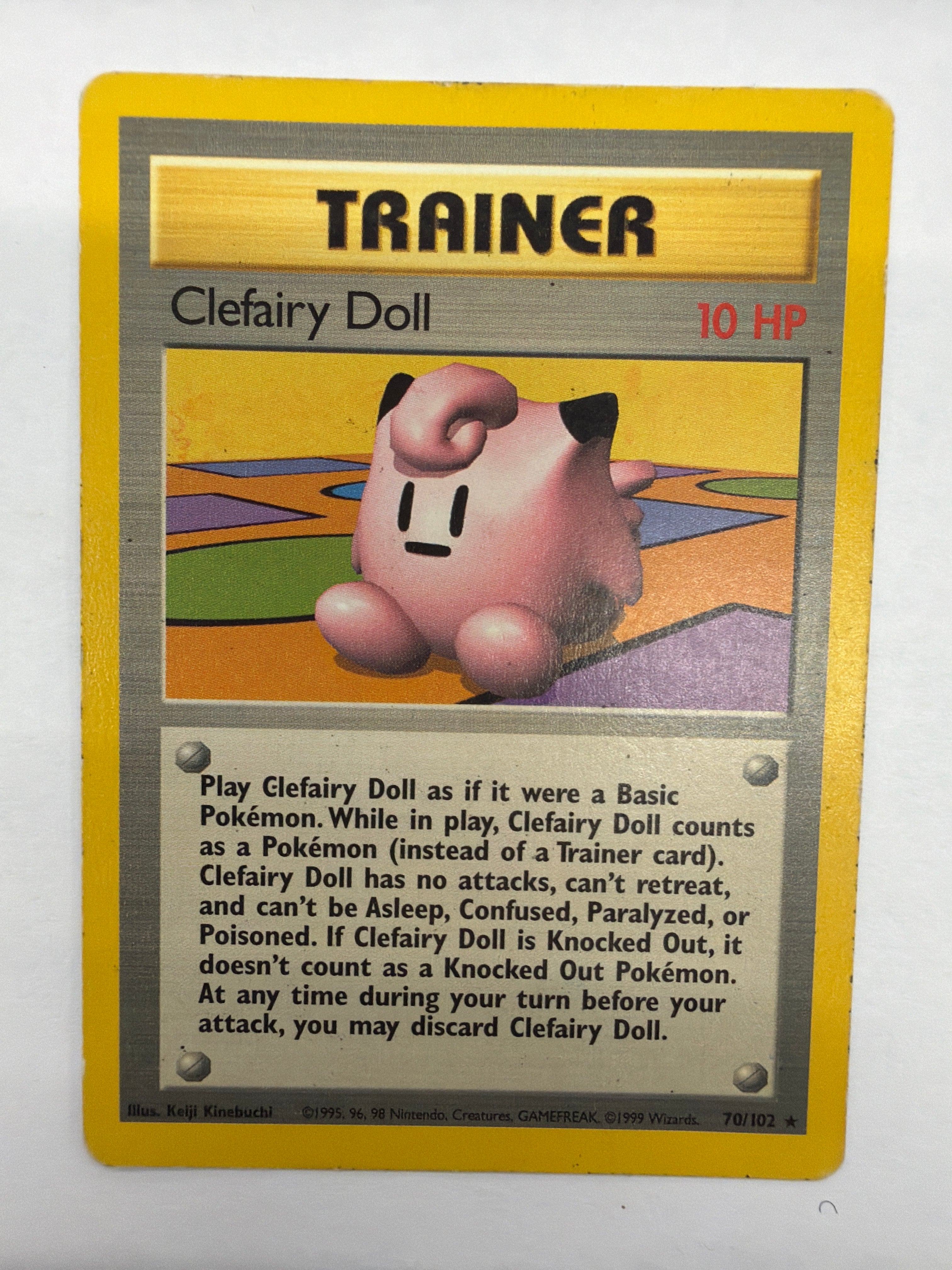 Pokémon TCG - Base Set Unlimited Clefairy Doll 70/102 Non-Holo MP